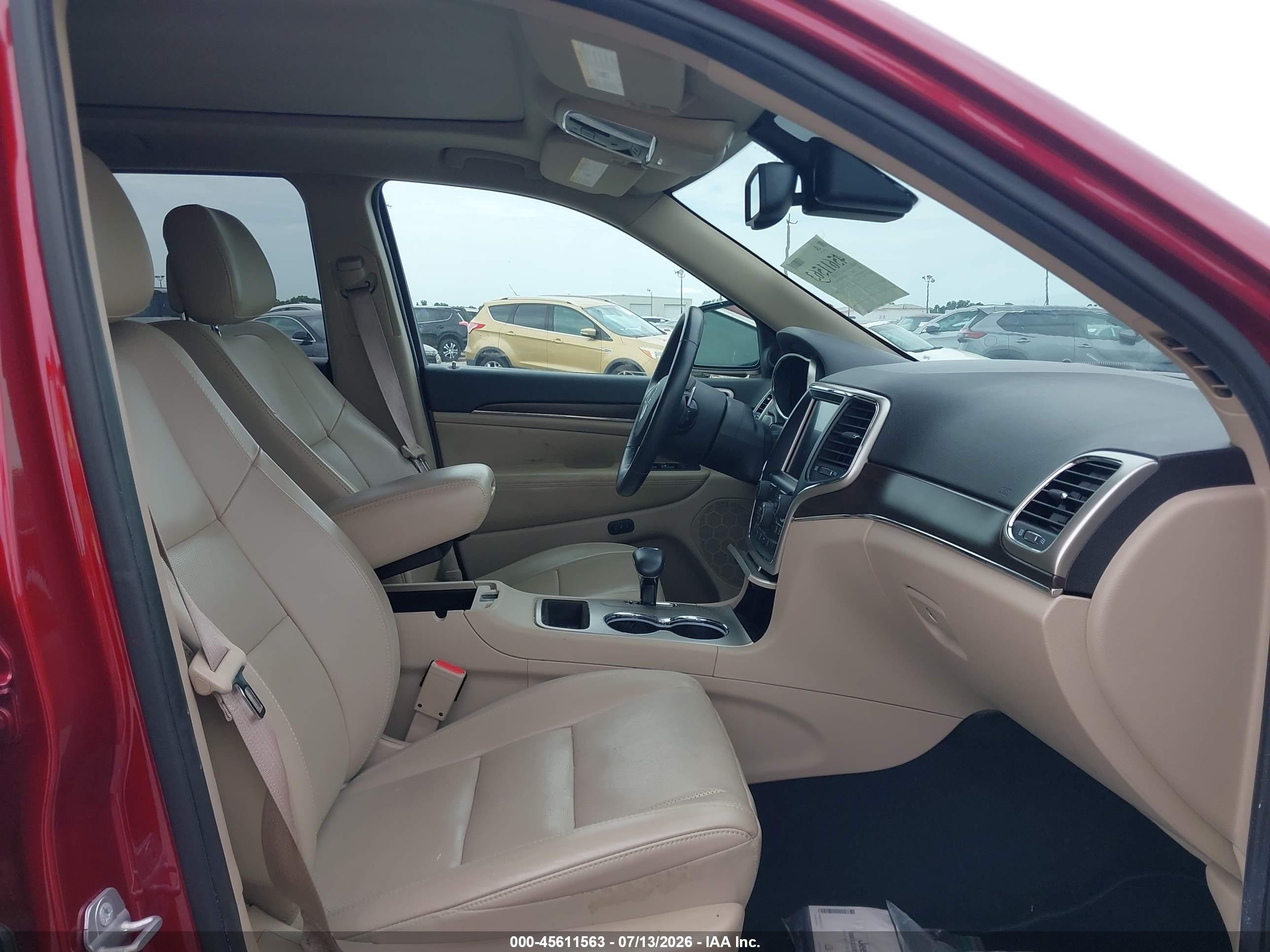 2014 Jeep Grand Cherokee Limited Burgundy vin: 1C4RJEBM7EC424329