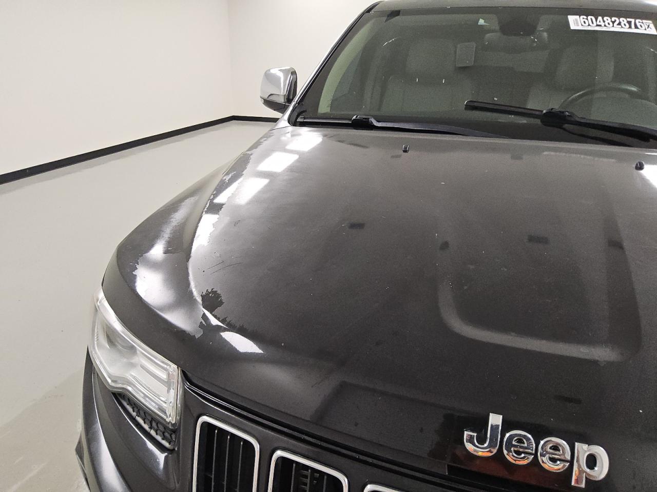 2014 Jeep Grand Cherokee Limited Black vin: 1C4RJEBT1EC192317 Damage: Hood, Previous Repair, Substandard Repair