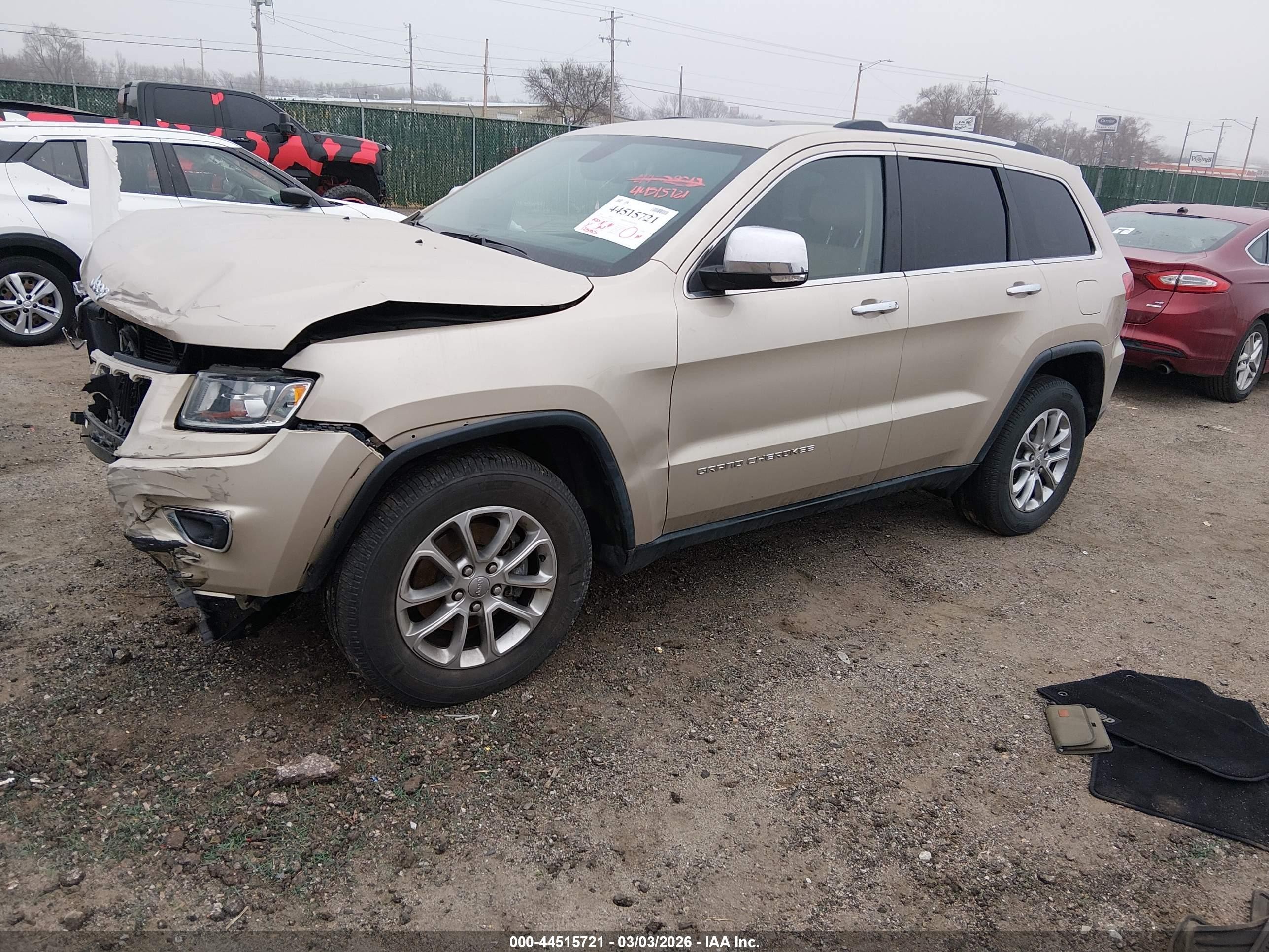 2014 Jeep Grand Cherokee Limited Tan vin: 1C4RJEBT2EC149458