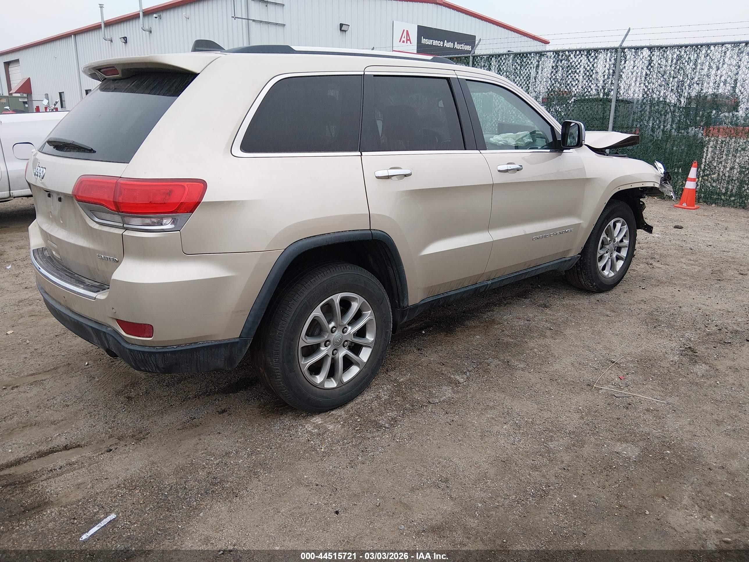 2014 Jeep Grand Cherokee Limited Tan vin: 1C4RJEBT2EC149458