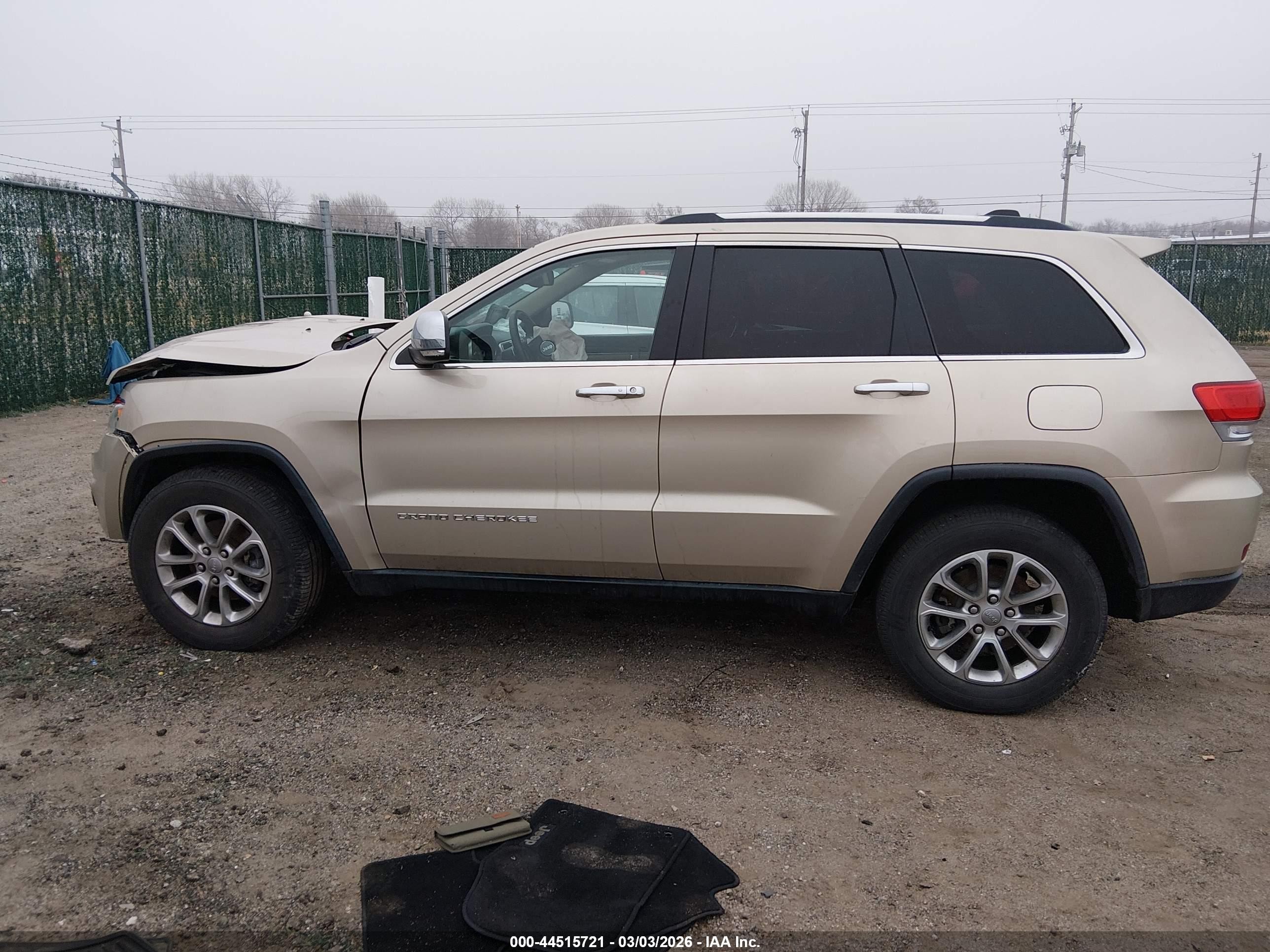 2014 Jeep Grand Cherokee Limited Tan vin: 1C4RJEBT2EC149458