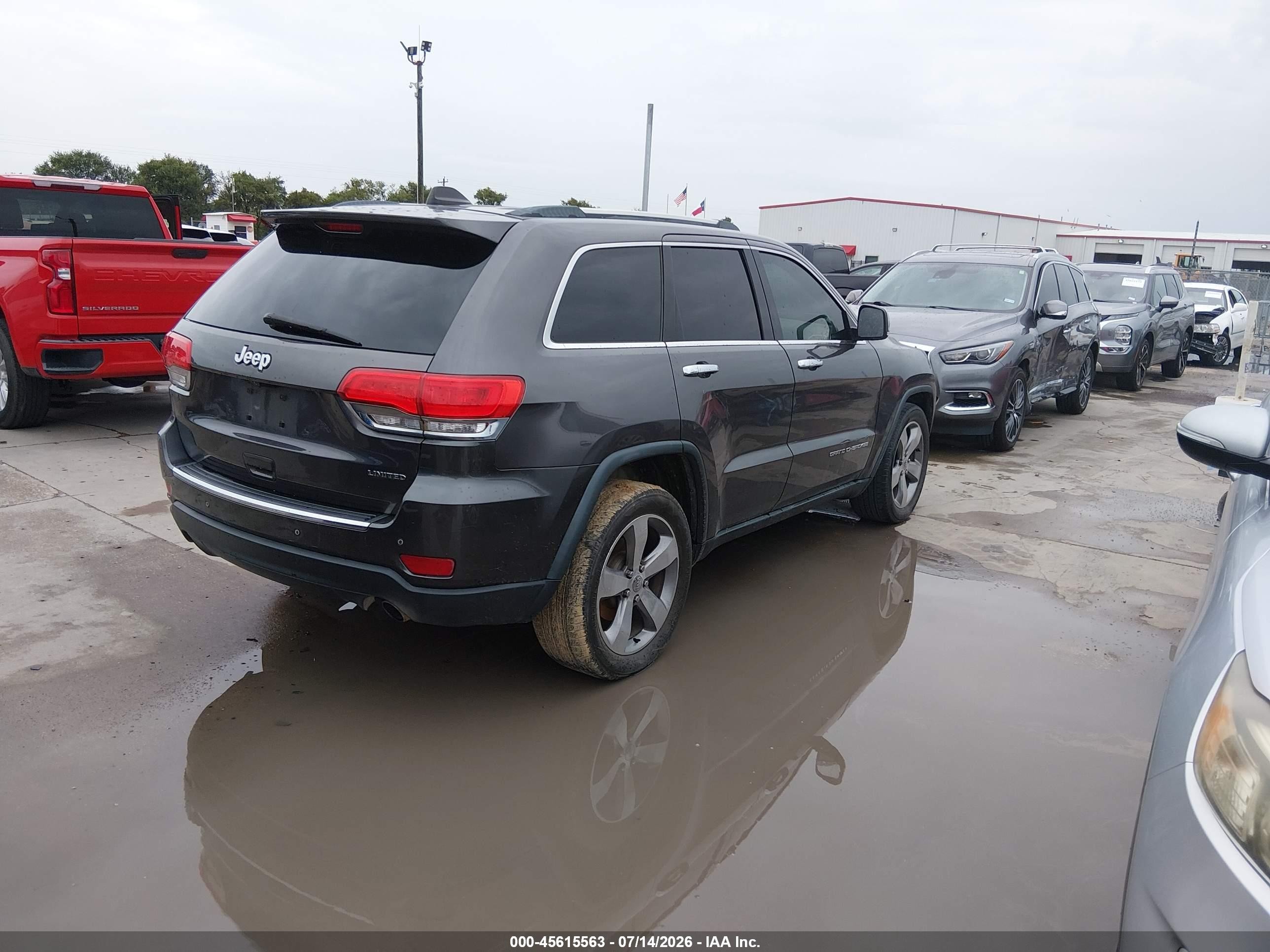 2014 Jeep Grand Cherokee Limited Black vin: 1C4RJEBT2EC217306