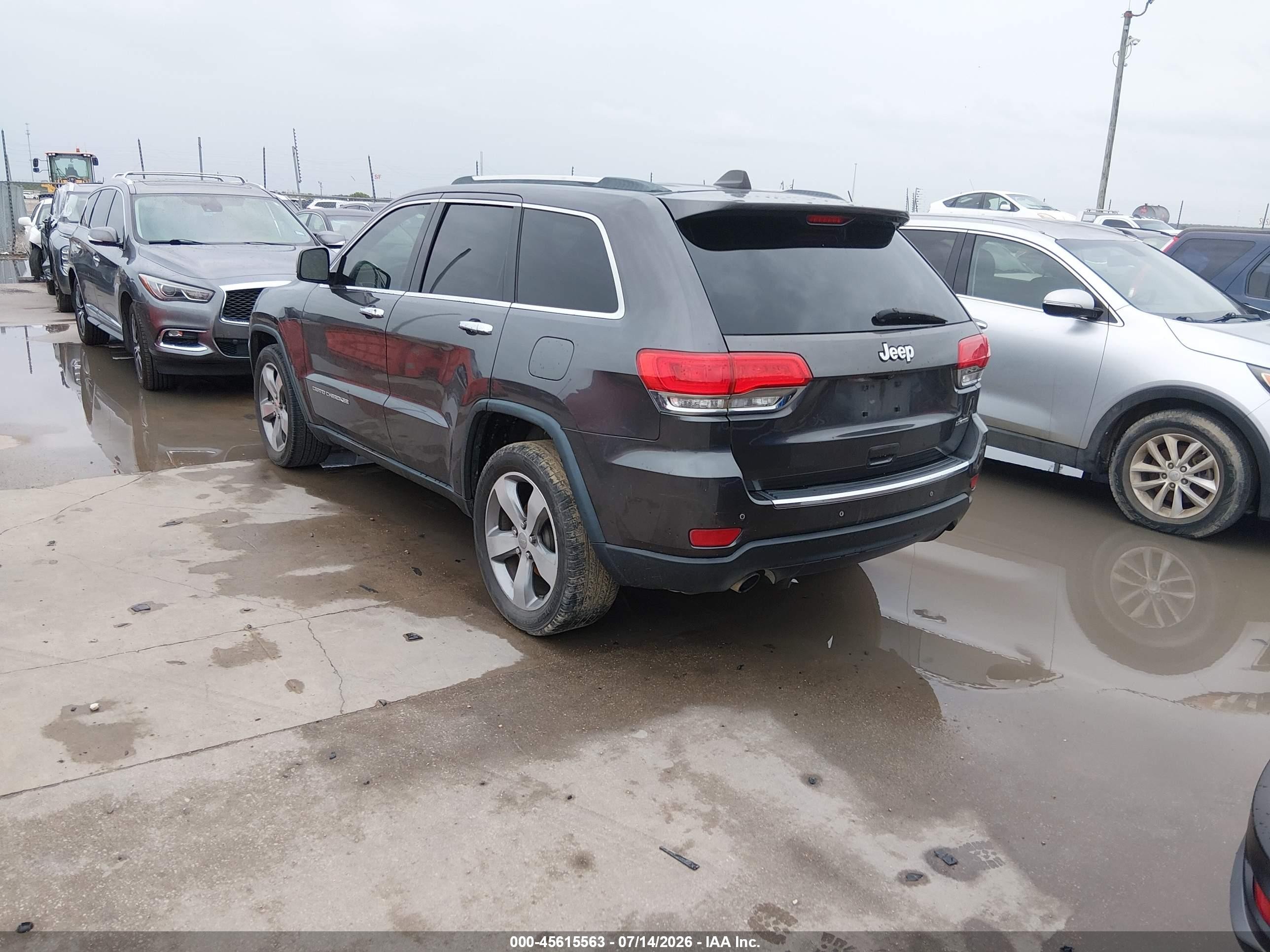 2014 Jeep Grand Cherokee Limited Black vin: 1C4RJEBT2EC217306
