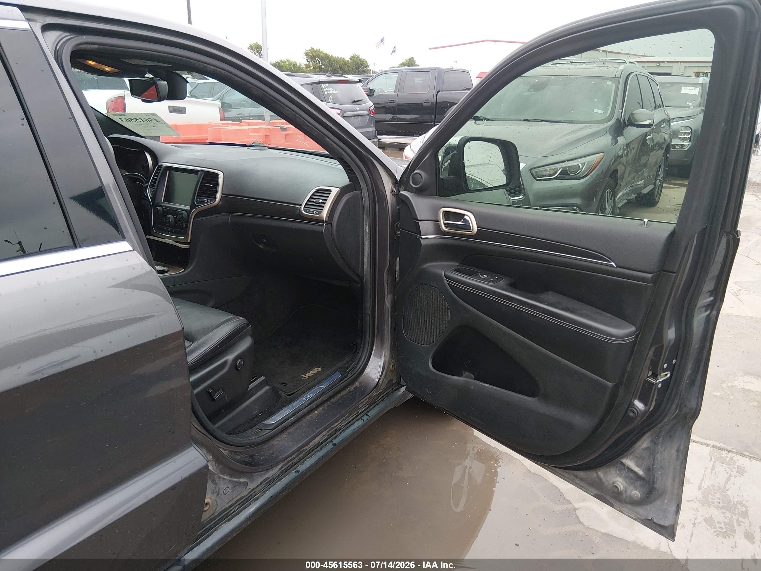 2014 Jeep Grand Cherokee Limited Black vin: 1C4RJEBT2EC217306