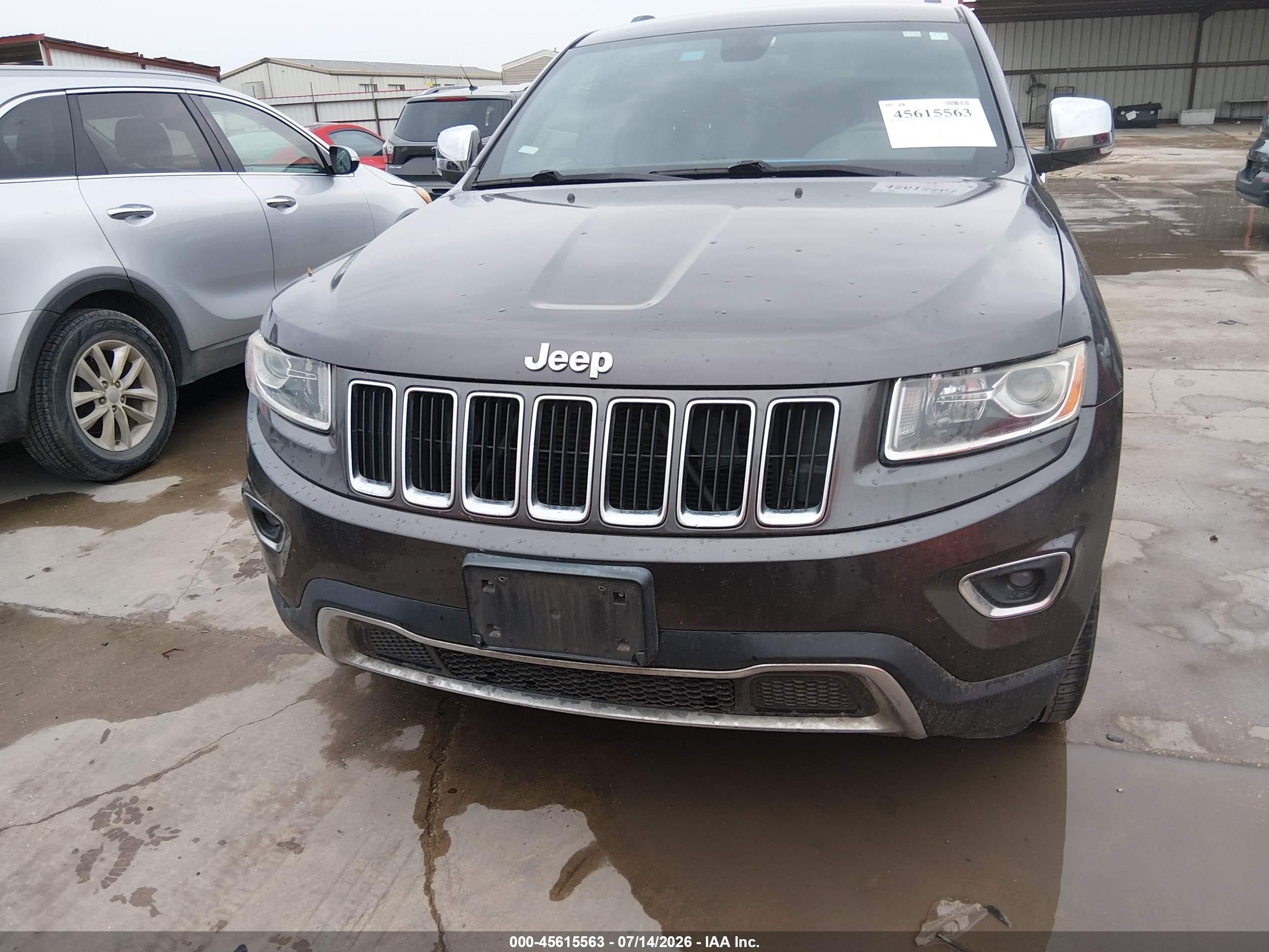2014 Jeep Grand Cherokee Limited Black vin: 1C4RJEBT2EC217306
