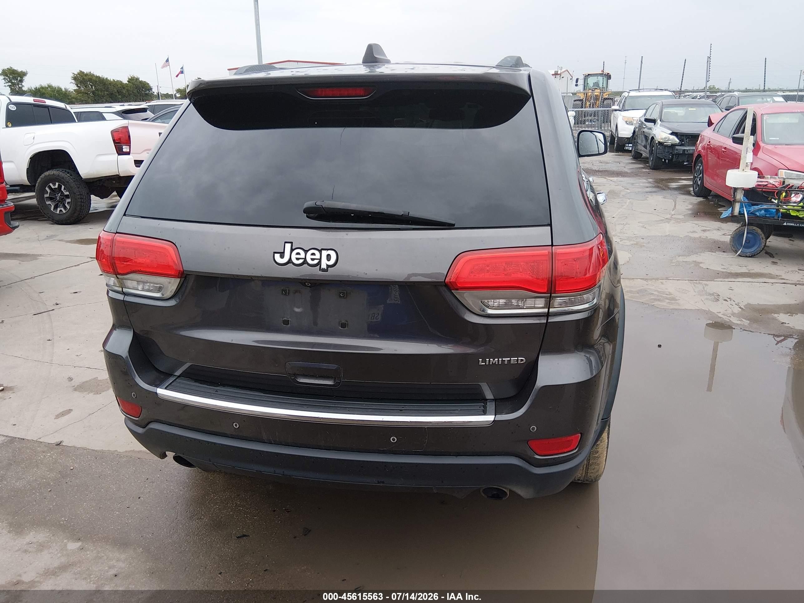 2014 Jeep Grand Cherokee Limited Black vin: 1C4RJEBT2EC217306
