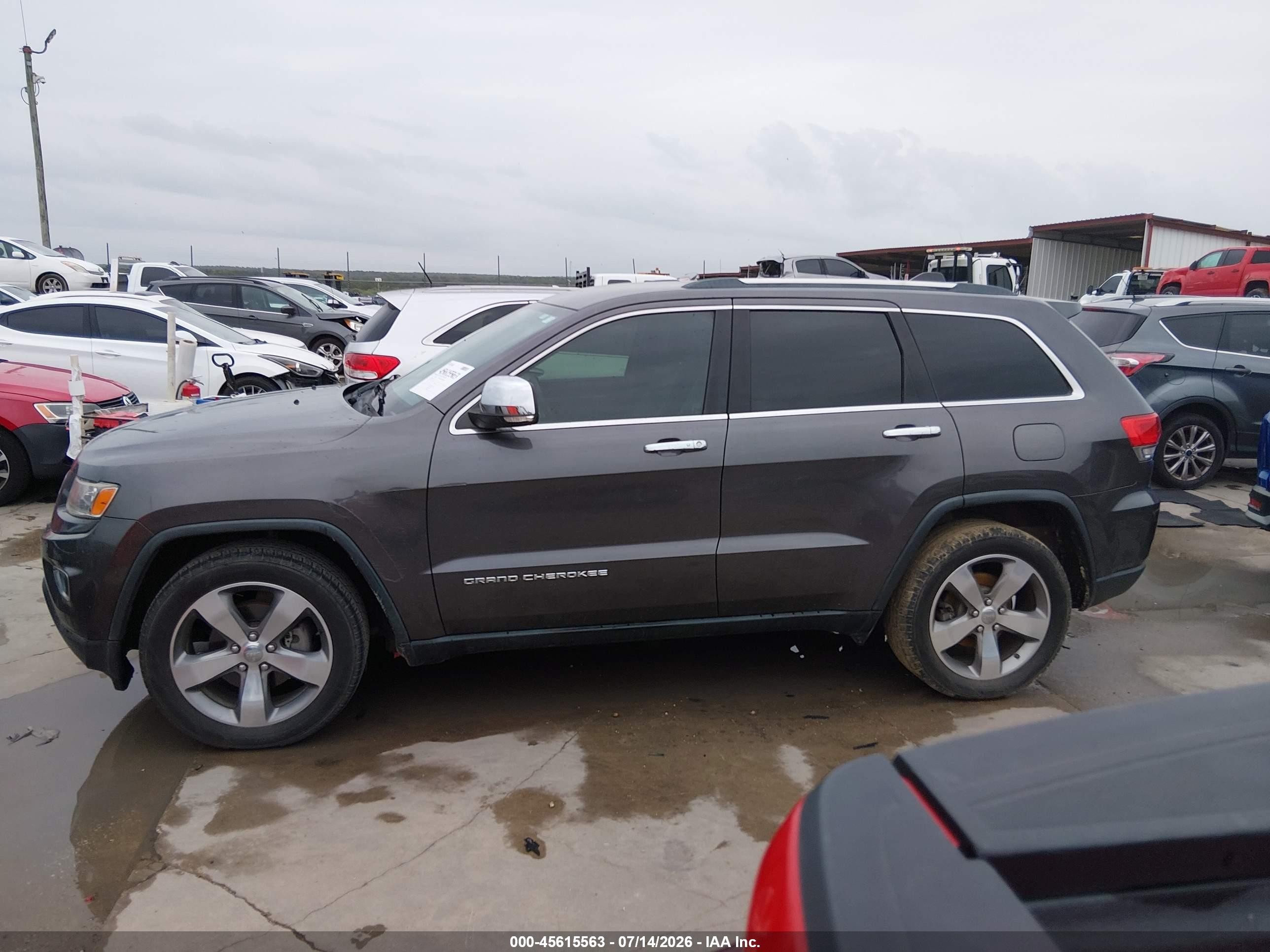 2014 Jeep Grand Cherokee Limited Black vin: 1C4RJEBT2EC217306