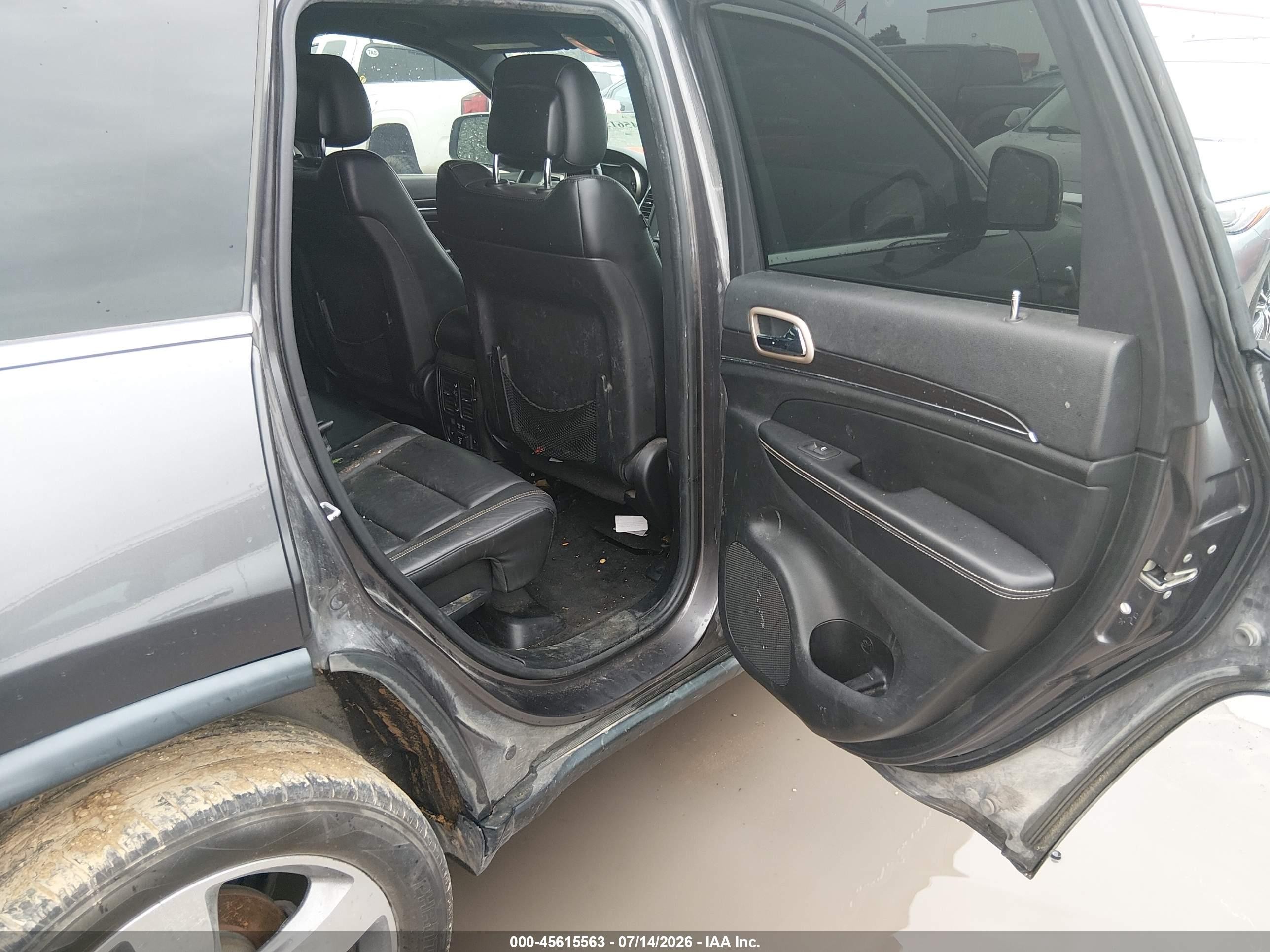 2014 Jeep Grand Cherokee Limited Black vin: 1C4RJEBT2EC217306