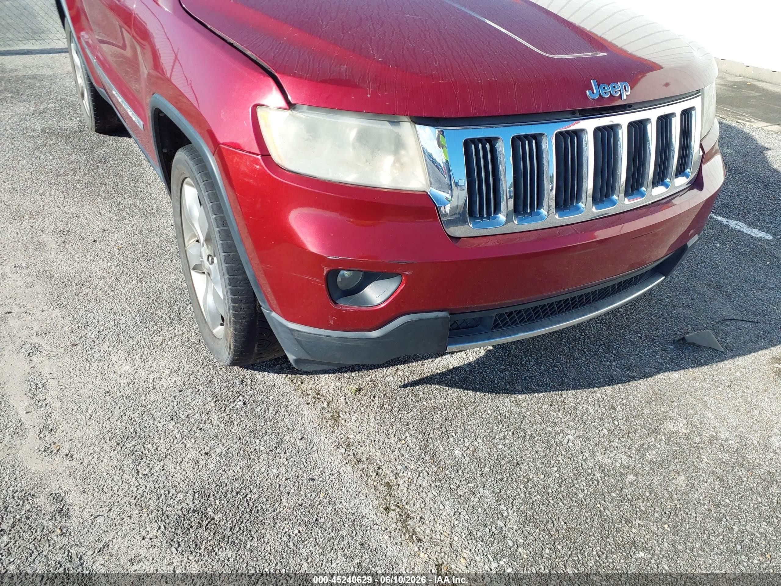 2013 Jeep Grand Cherokee Limited Red vin: 1C4RJEBT4DC574338