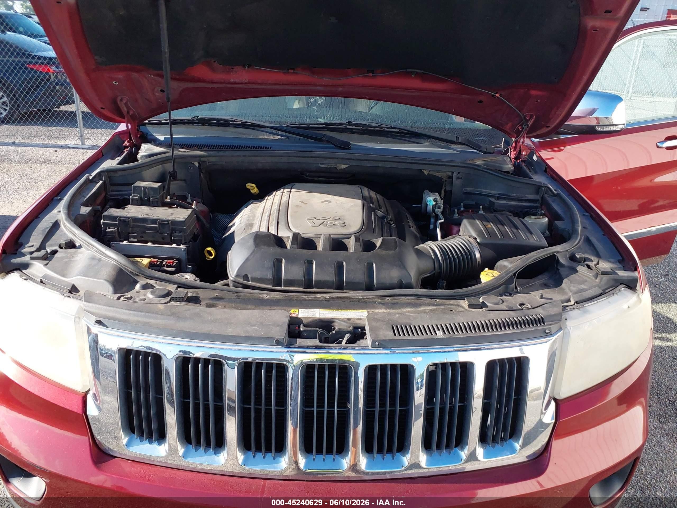 2013 Jeep Grand Cherokee Limited Red vin: 1C4RJEBT4DC574338