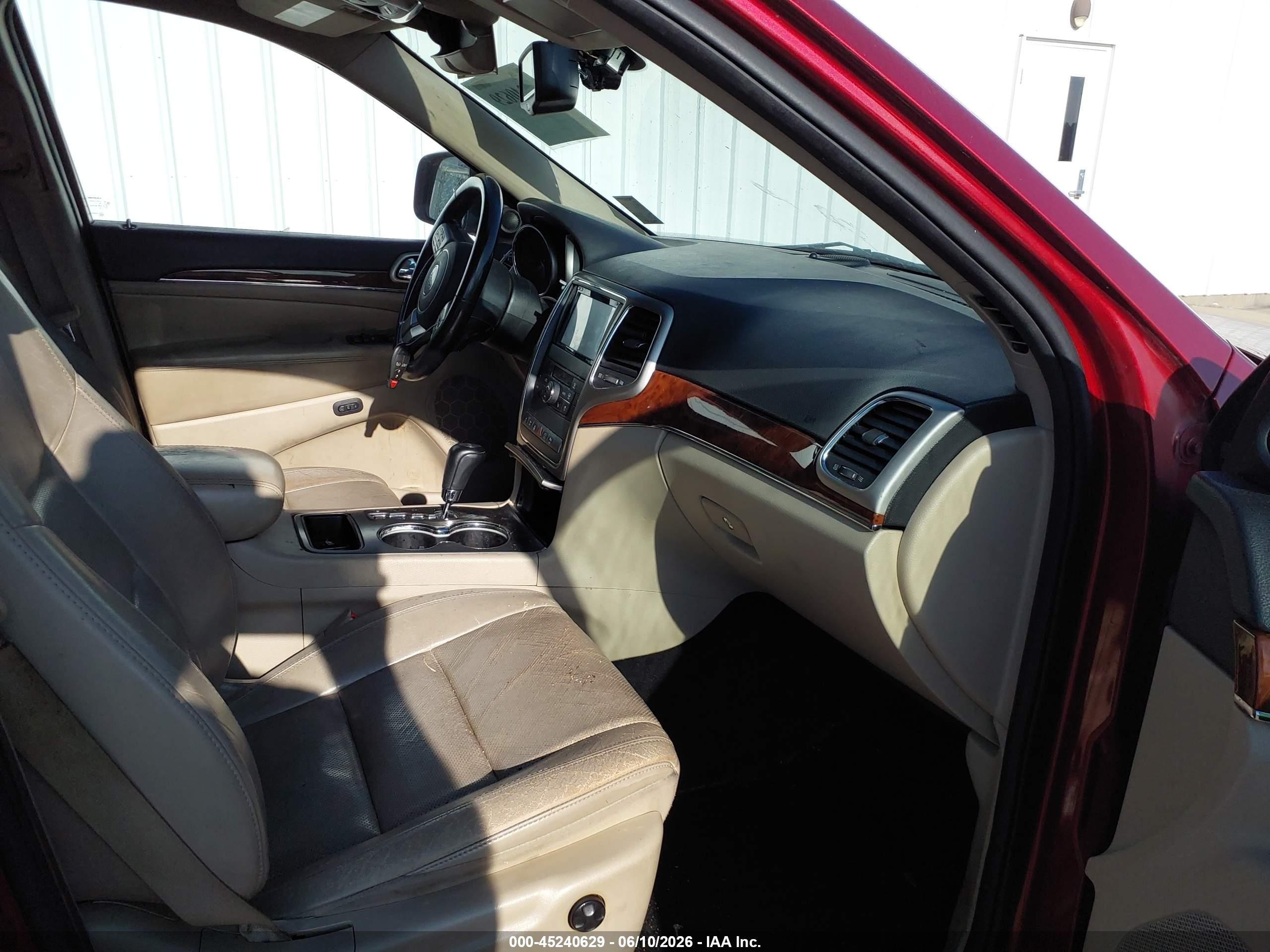 2013 Jeep Grand Cherokee Limited Red vin: 1C4RJEBT4DC574338