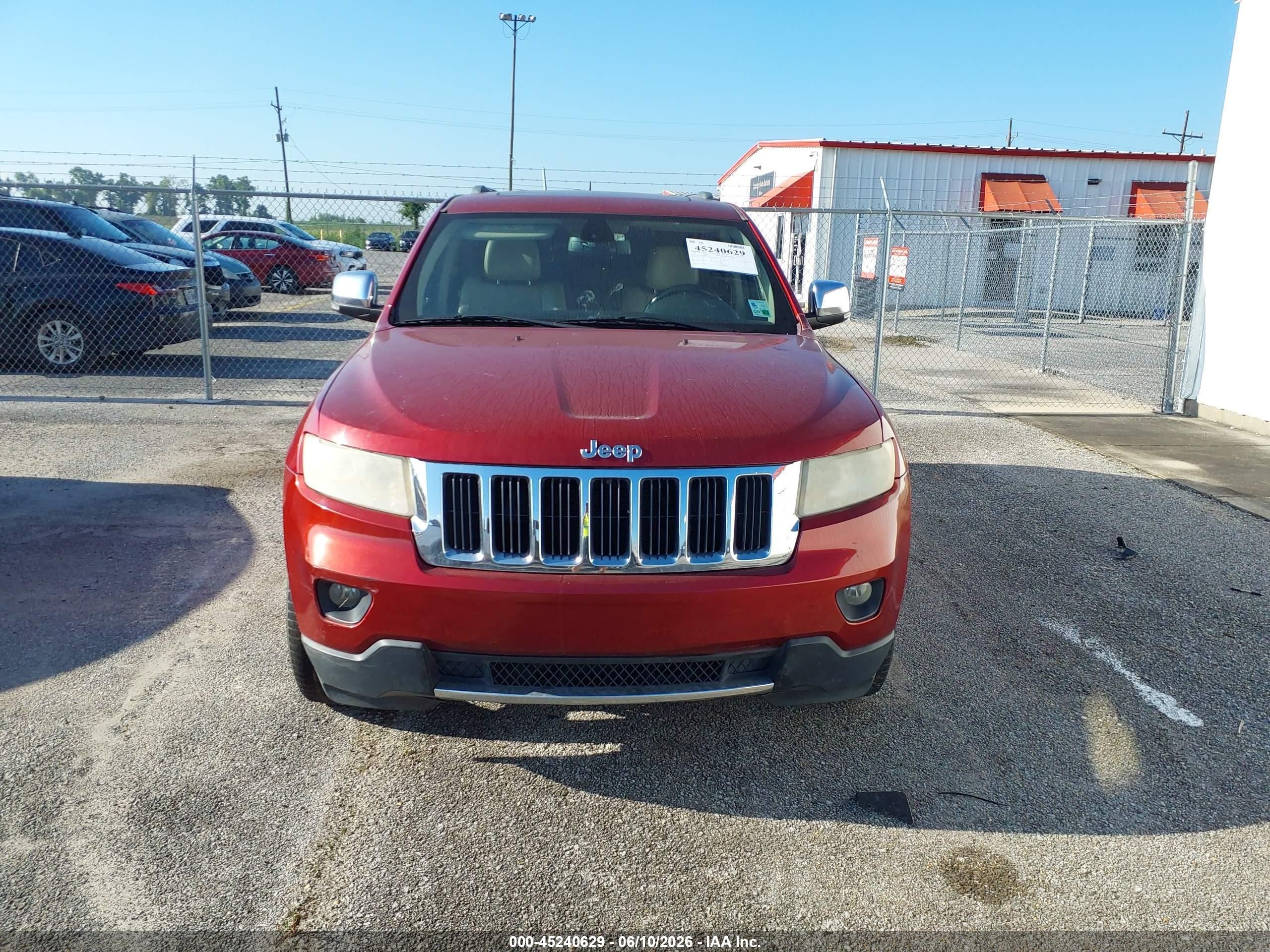 2013 Jeep Grand Cherokee Limited Red vin: 1C4RJEBT4DC574338