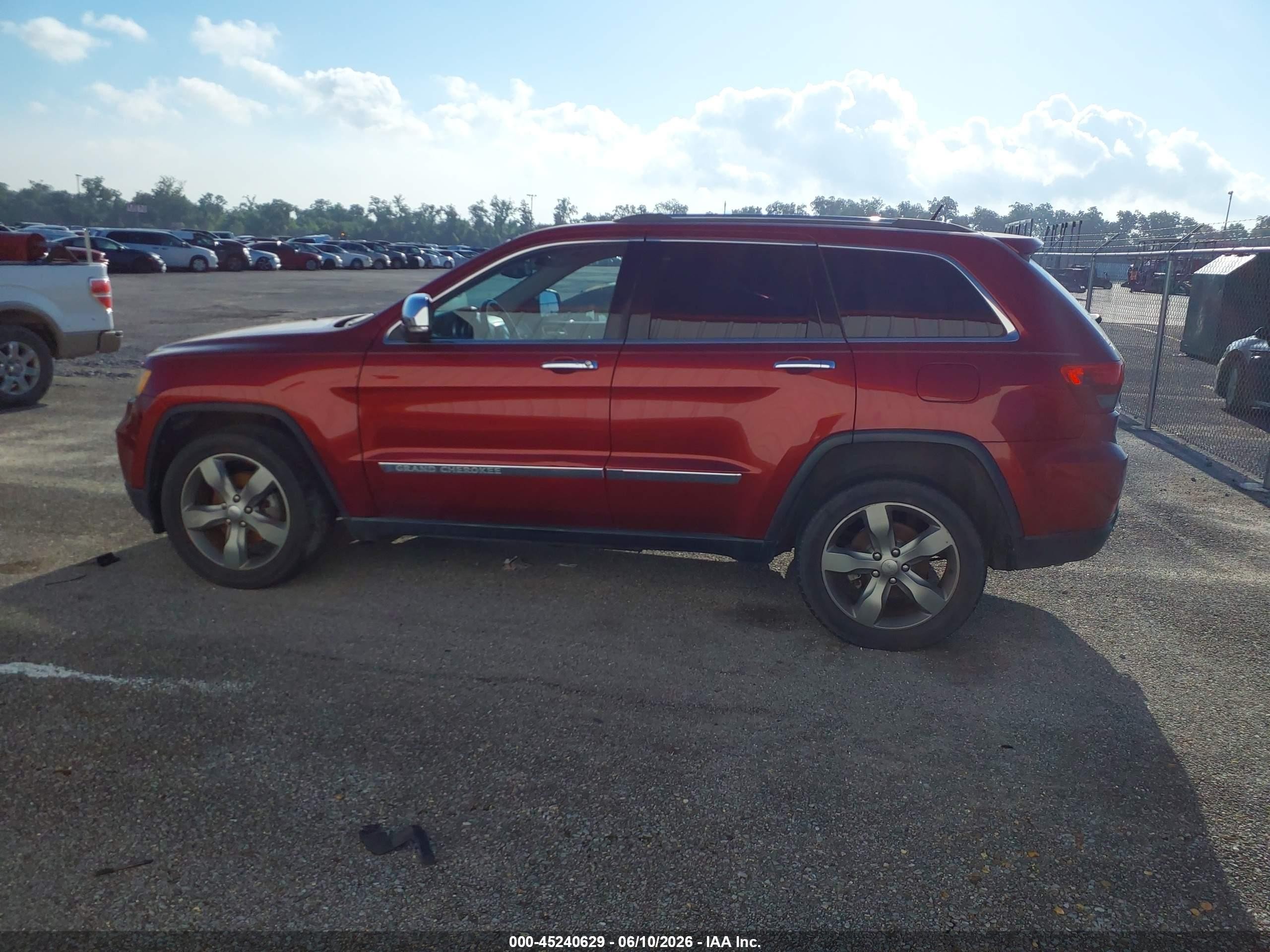 2013 Jeep Grand Cherokee Limited Red vin: 1C4RJEBT4DC574338