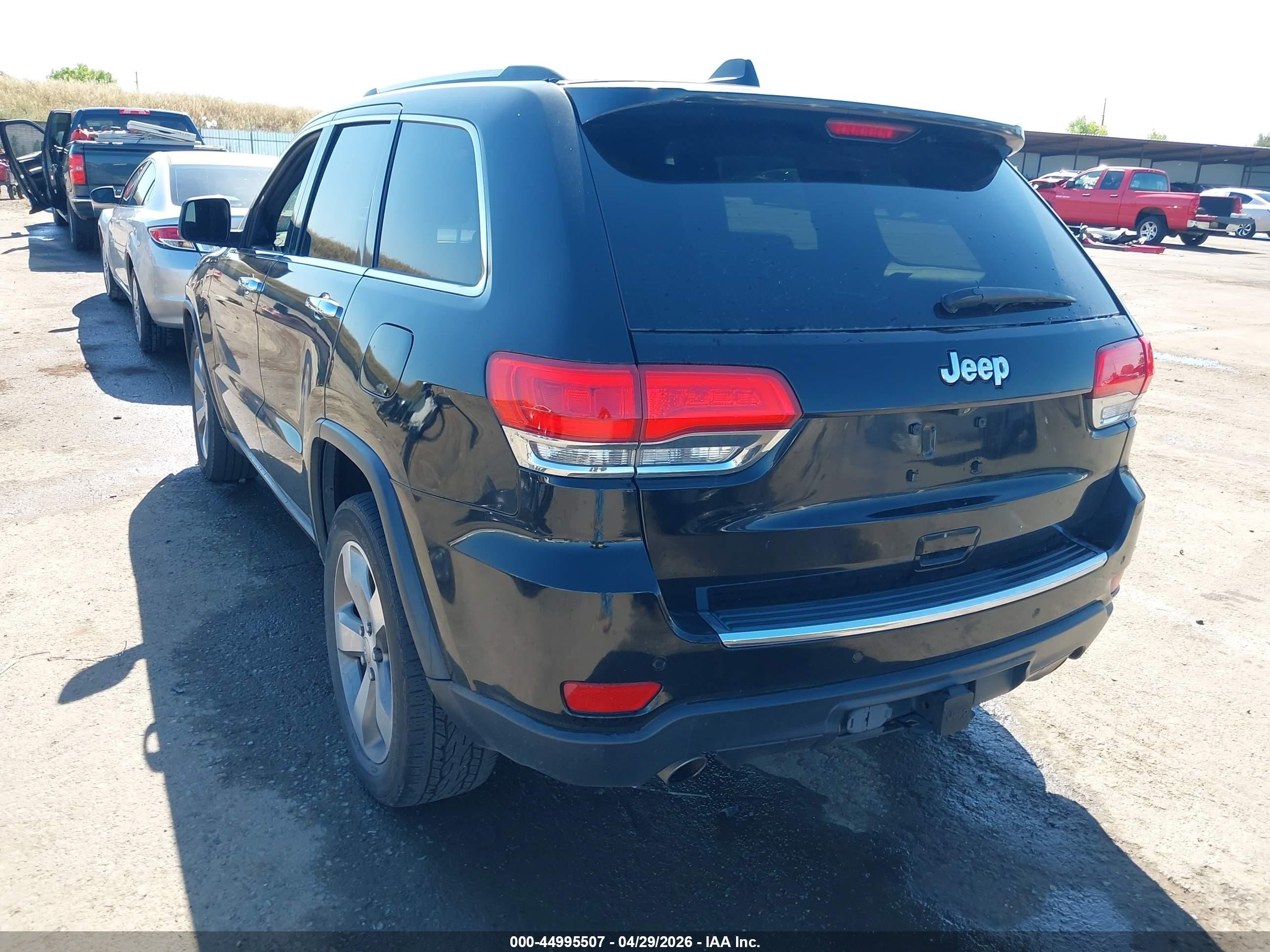 2014 Jeep Grand Cherokee Limited Black vin: 1C4RJEBT4EC160283