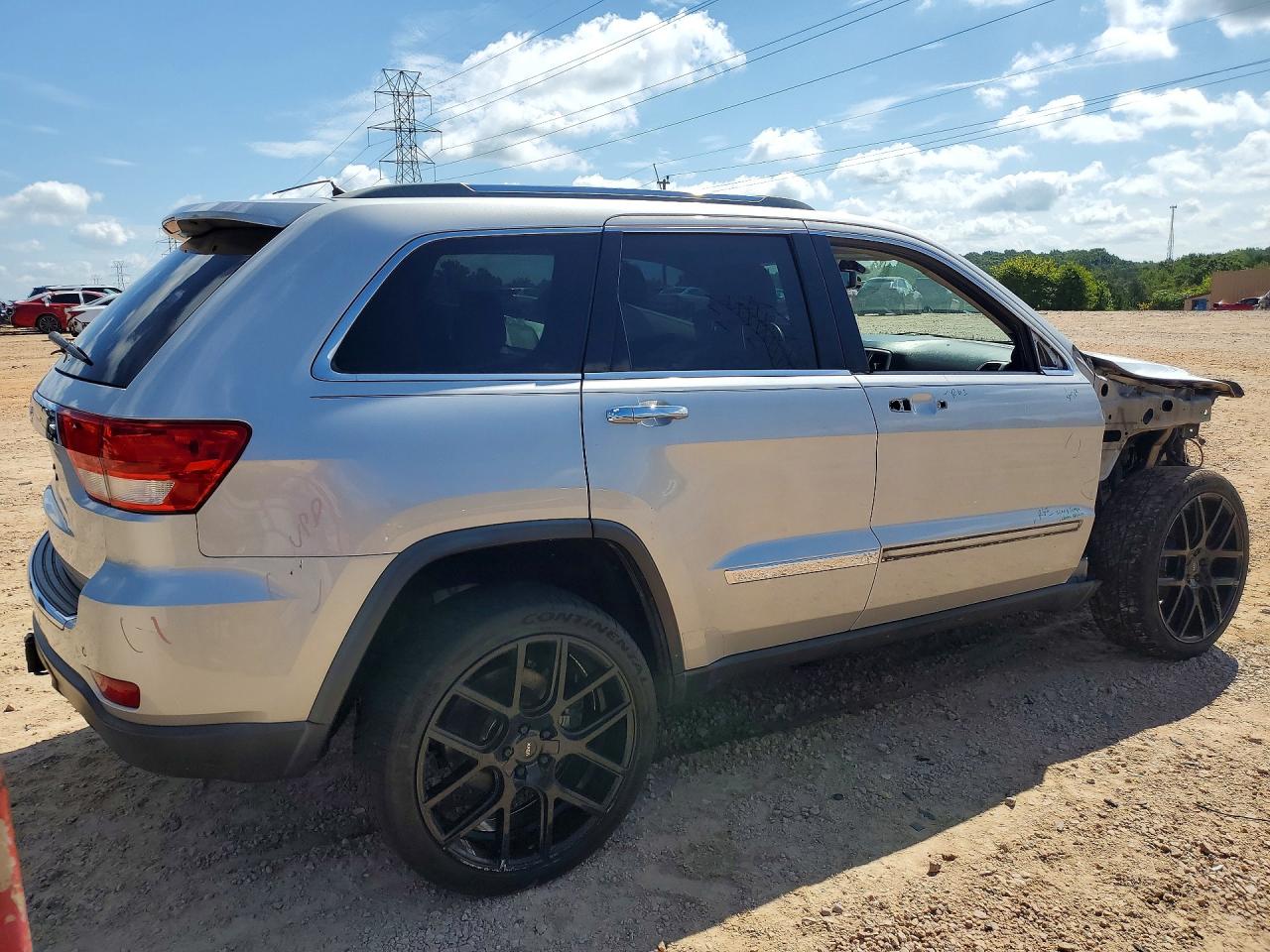 2013 Jeep Grand Cherokee Limited Silver vin: 1C4RJEBT7DC526378