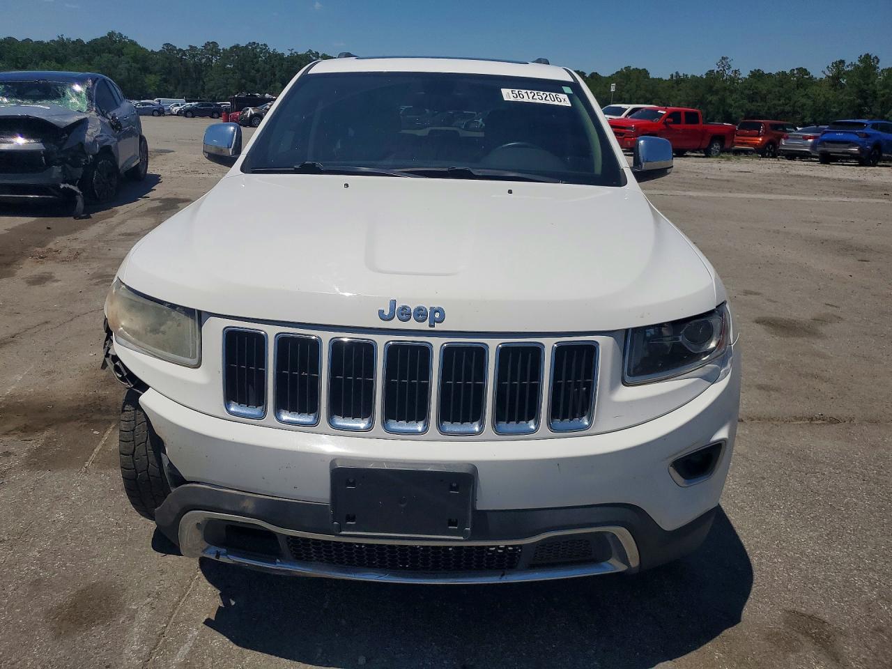 2014 Jeep Grand Cherokee Limited White vin: 1C4RJEBT7EC138567