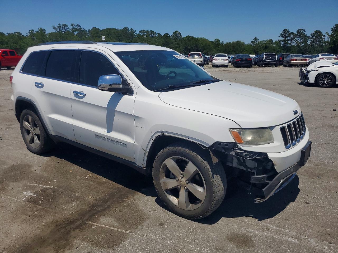 2014 Jeep Grand Cherokee Limited White vin: 1C4RJEBT7EC138567