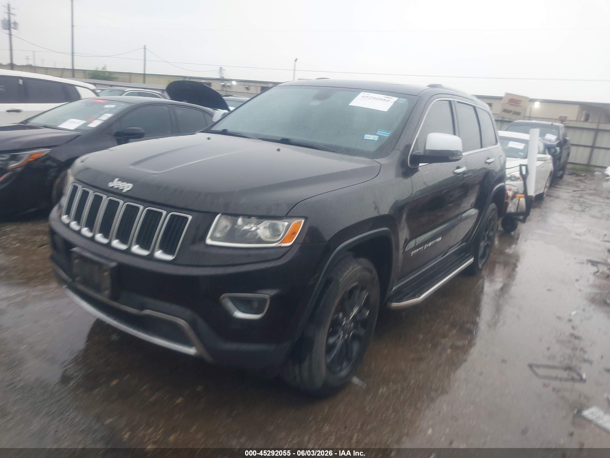 2014 Jeep Grand Cherokee Limited Black vin: 1C4RJEBT7EC472680