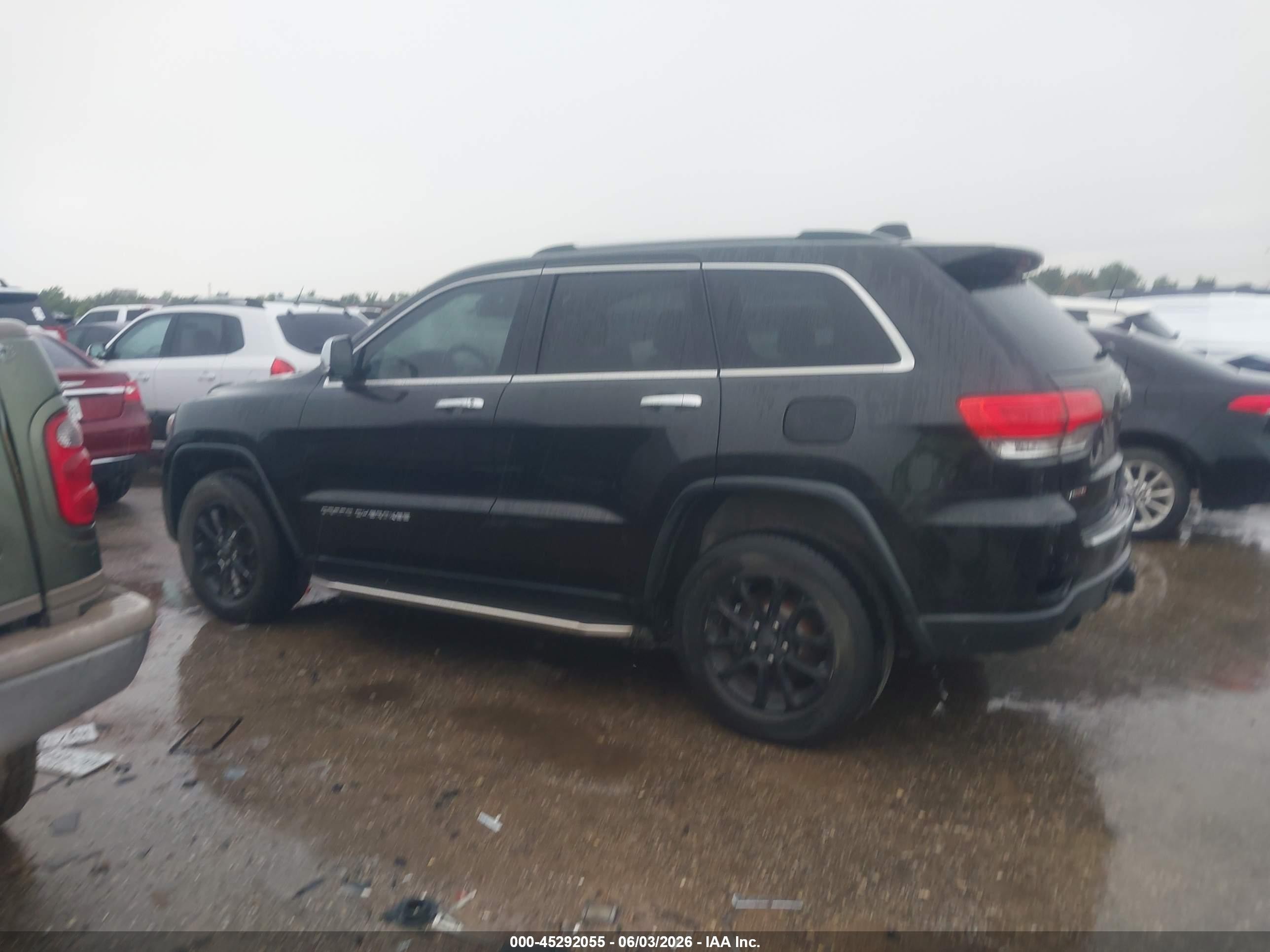 2014 Jeep Grand Cherokee Limited Black vin: 1C4RJEBT7EC472680