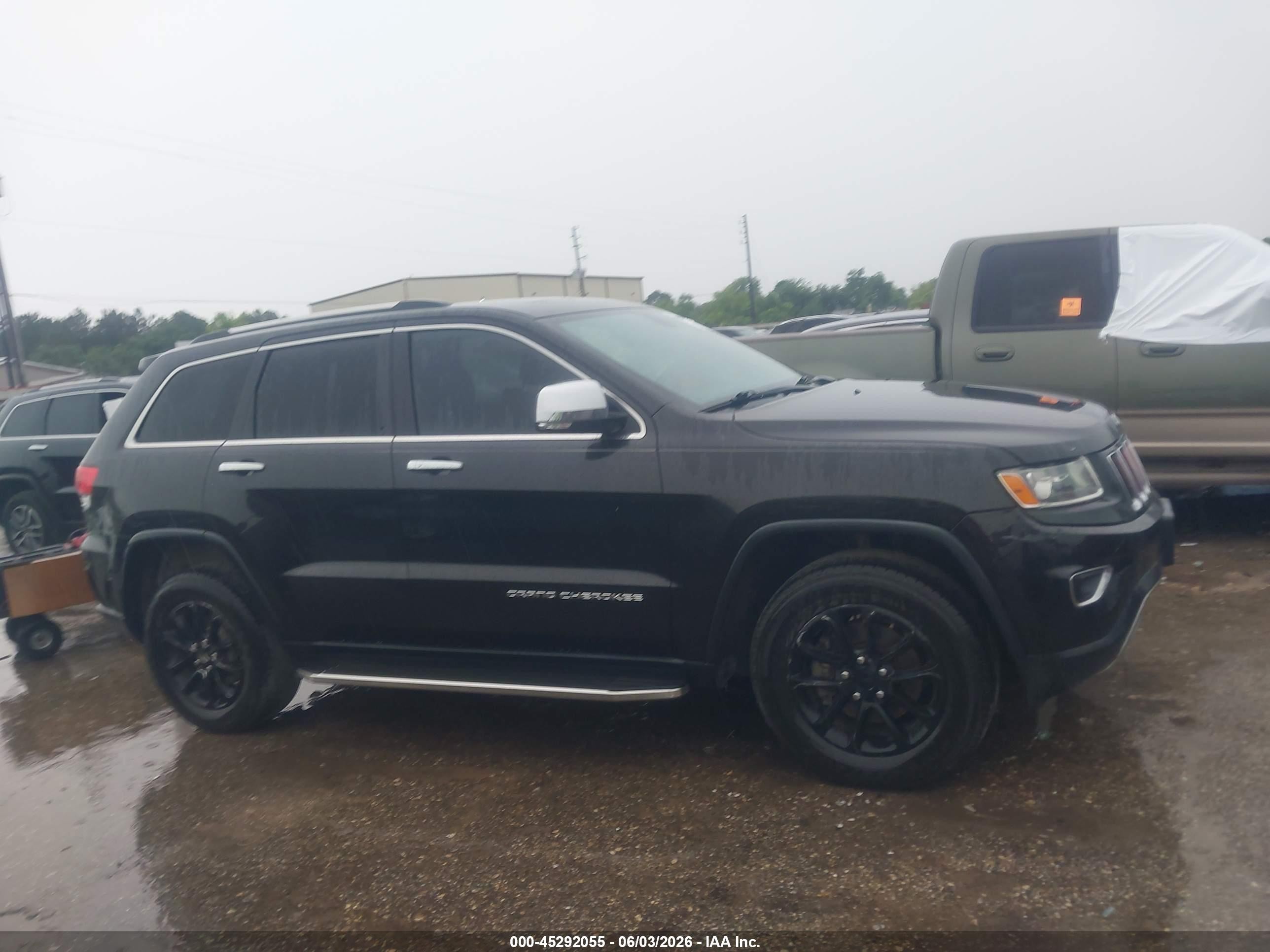 2014 Jeep Grand Cherokee Limited Black vin: 1C4RJEBT7EC472680