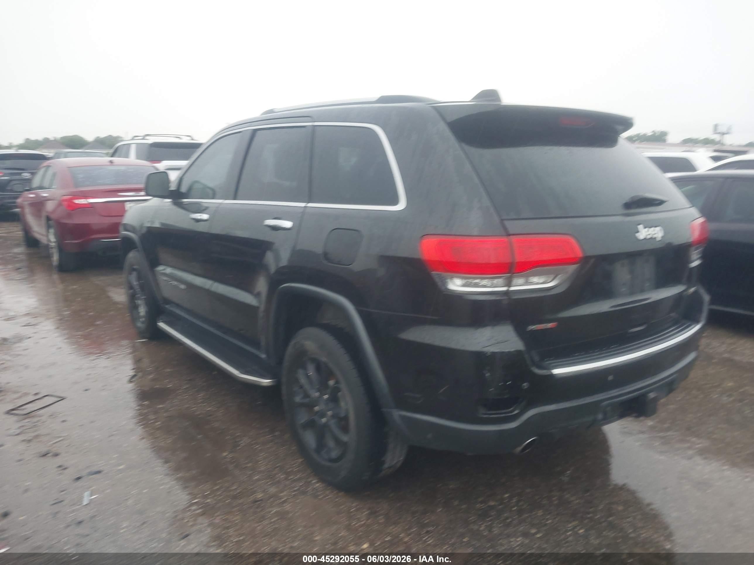 2014 Jeep Grand Cherokee Limited Black vin: 1C4RJEBT7EC472680