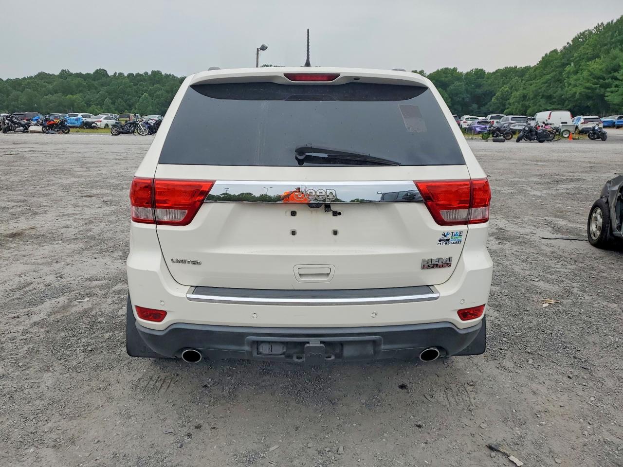2012 Jeep Grand Cherokee Limited White vin: 1C4RJEBT9CC314161