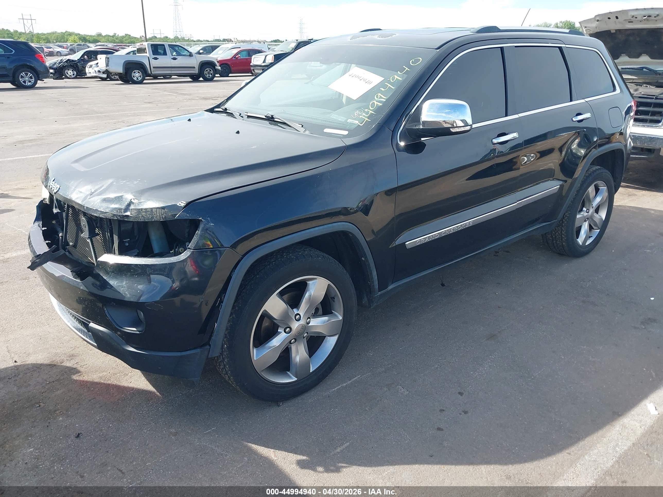 2012 Jeep Grand Cherokee Limited Black vin: 1C4RJEBT9CC334474