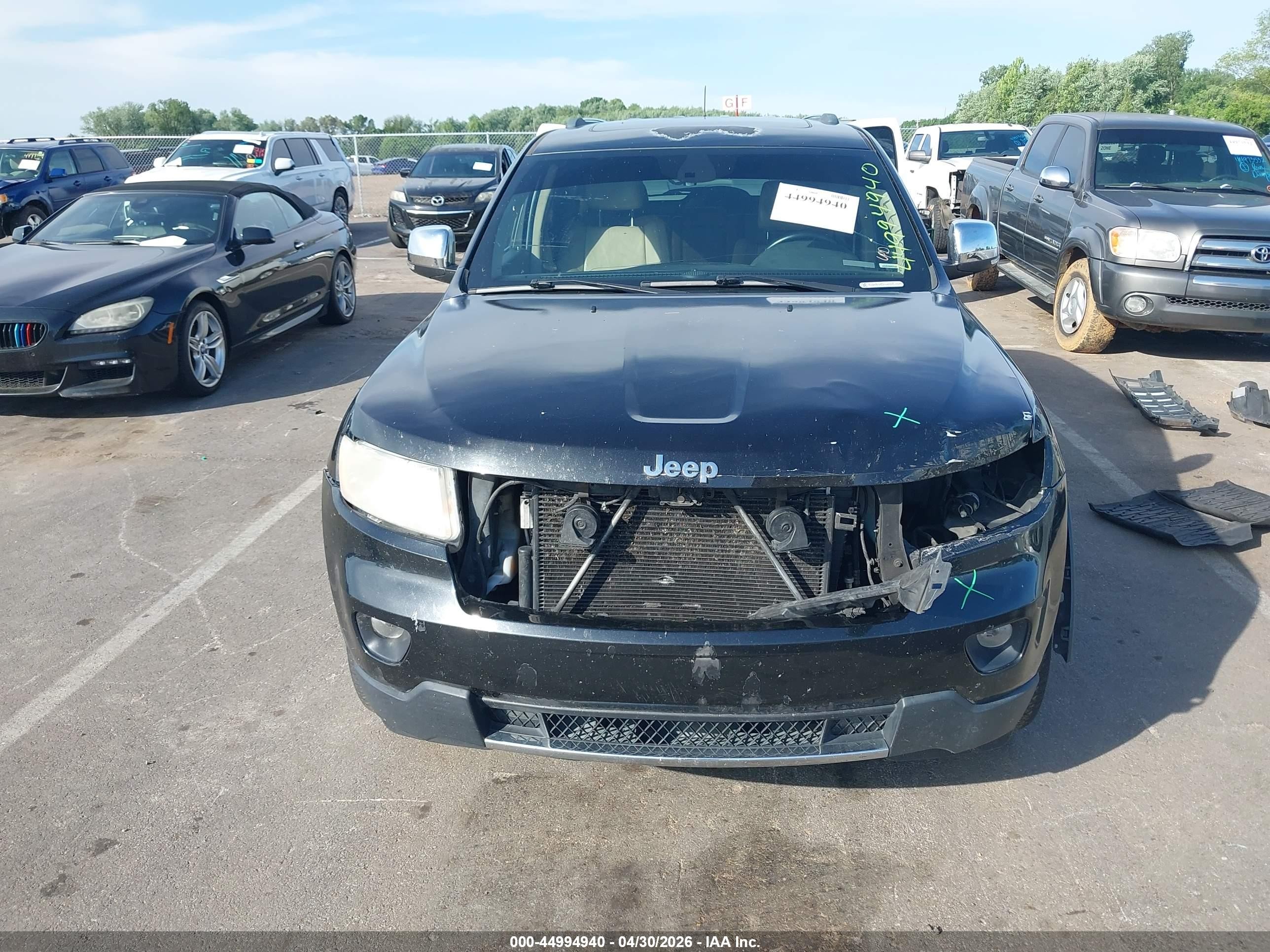 2012 Jeep Grand Cherokee Limited Black vin: 1C4RJEBT9CC334474