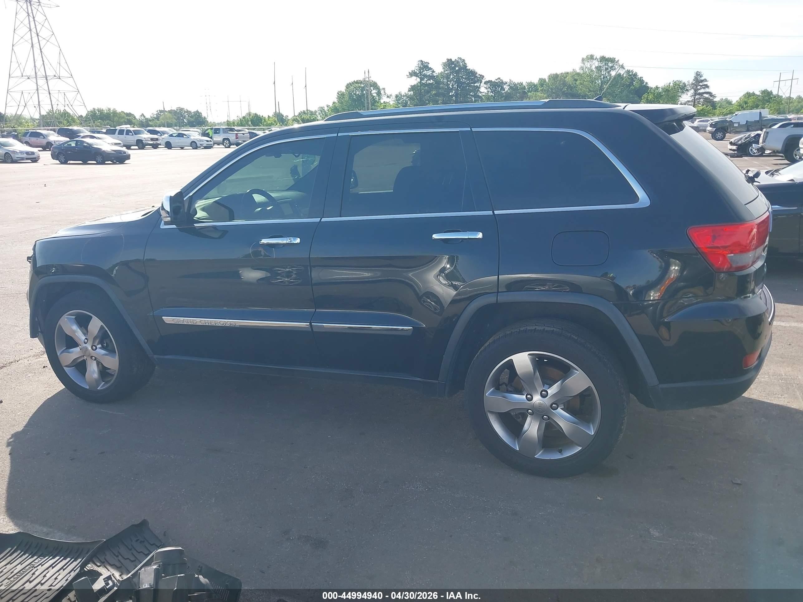 2012 Jeep Grand Cherokee Limited Black vin: 1C4RJEBT9CC334474