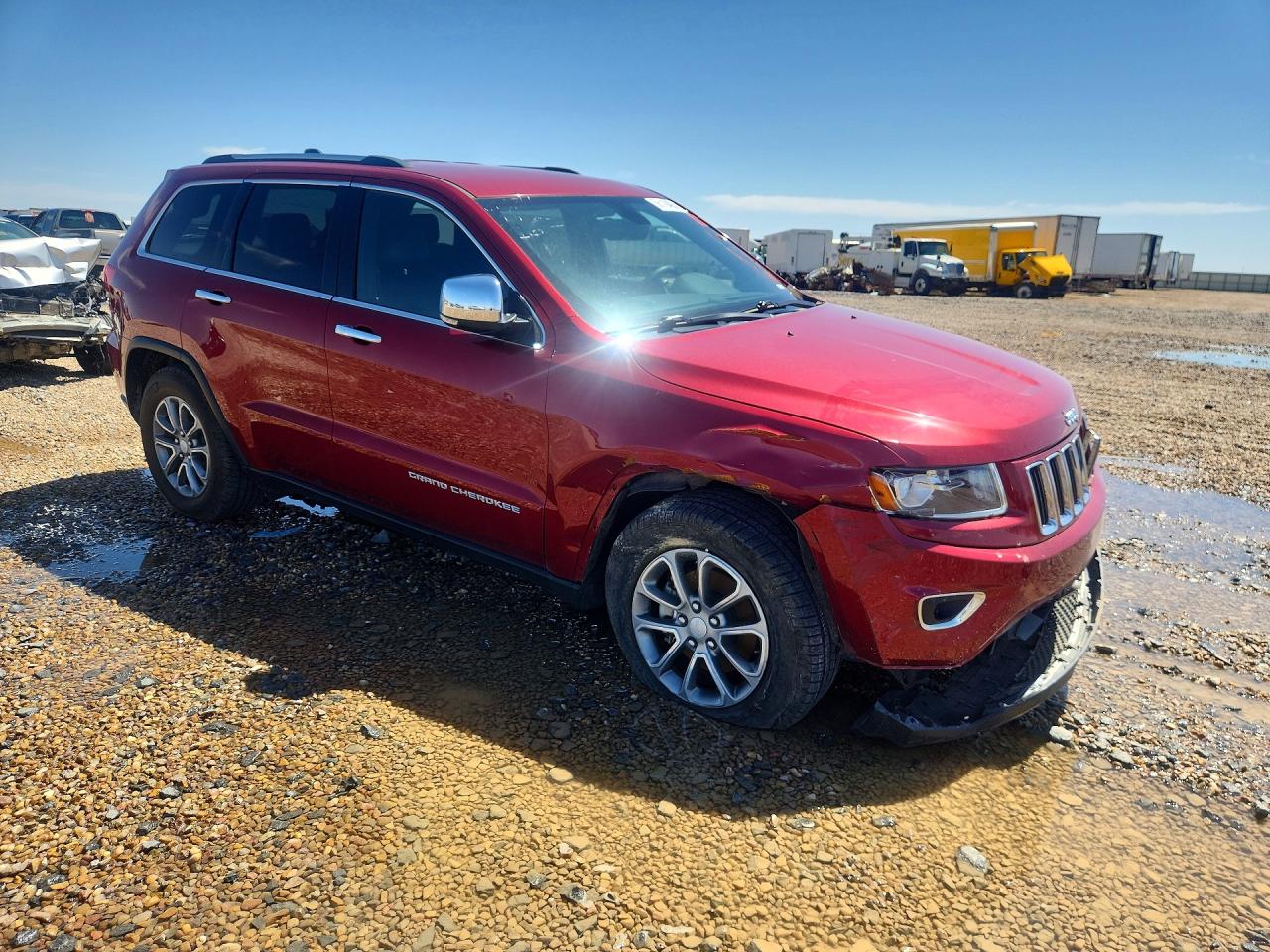 2014 Jeep Grand Cherokee Limited Красный vin: 1C4RJEBTXEC274613