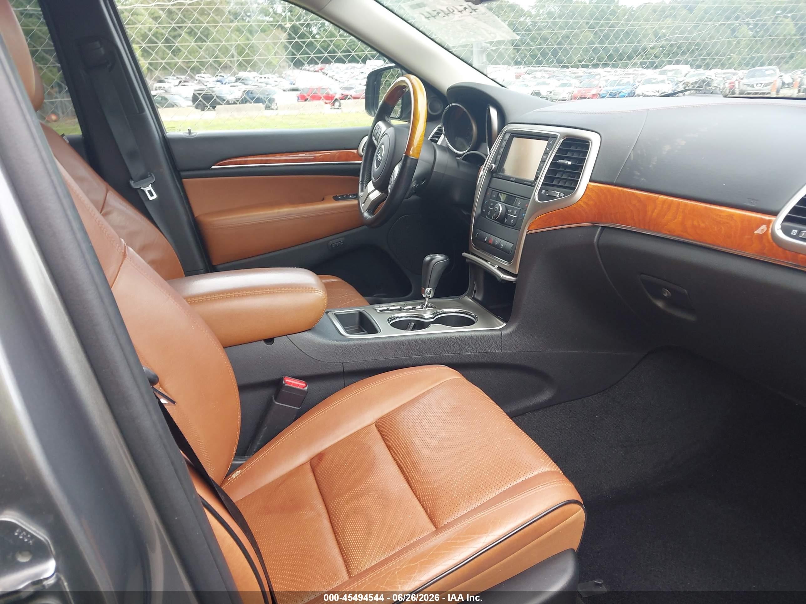 2012 Jeep Grand Cherokee Overland Gray vin: 1C4RJECG0CC265501