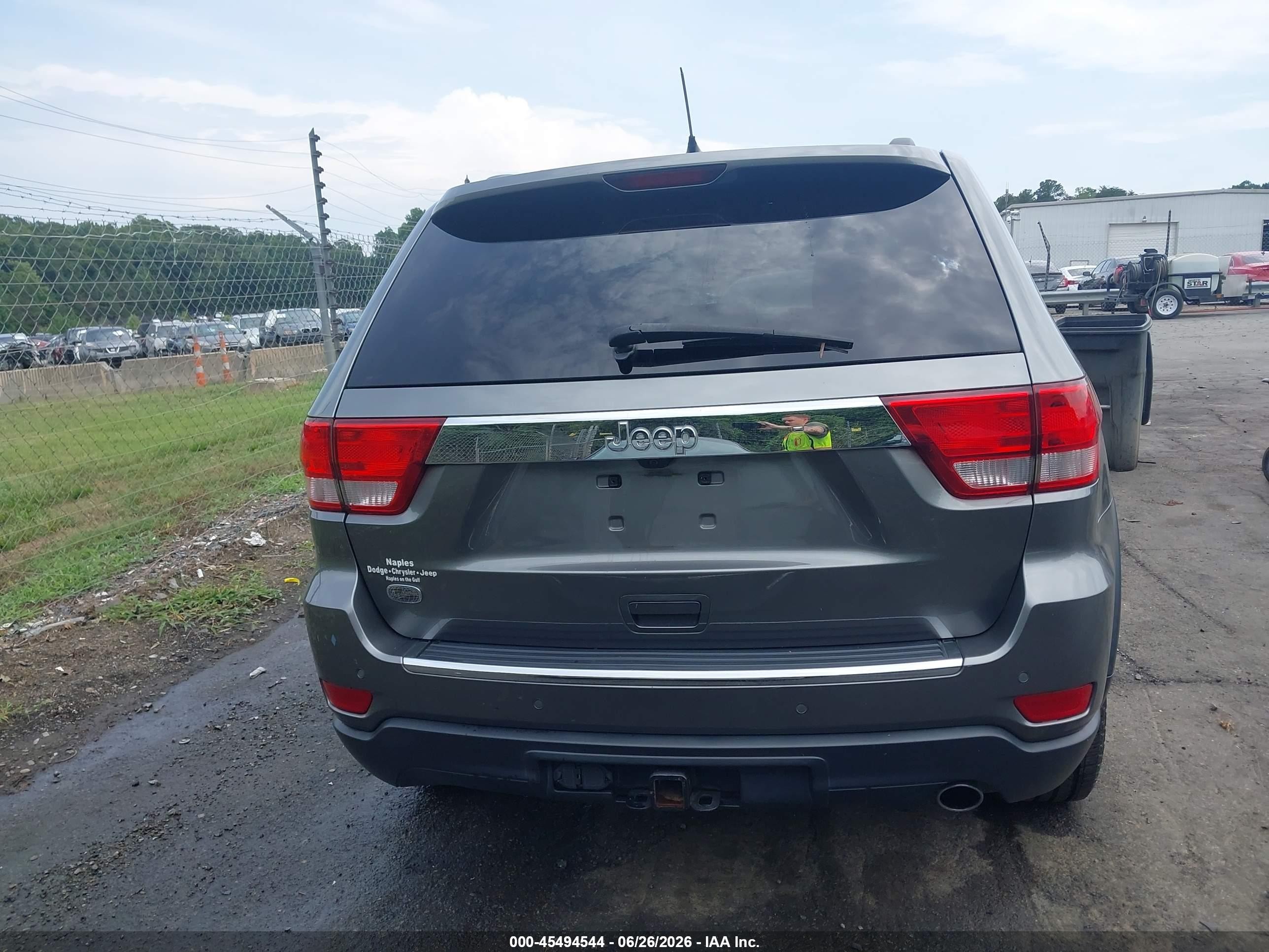 2012 Jeep Grand Cherokee Overland Gray vin: 1C4RJECG0CC265501