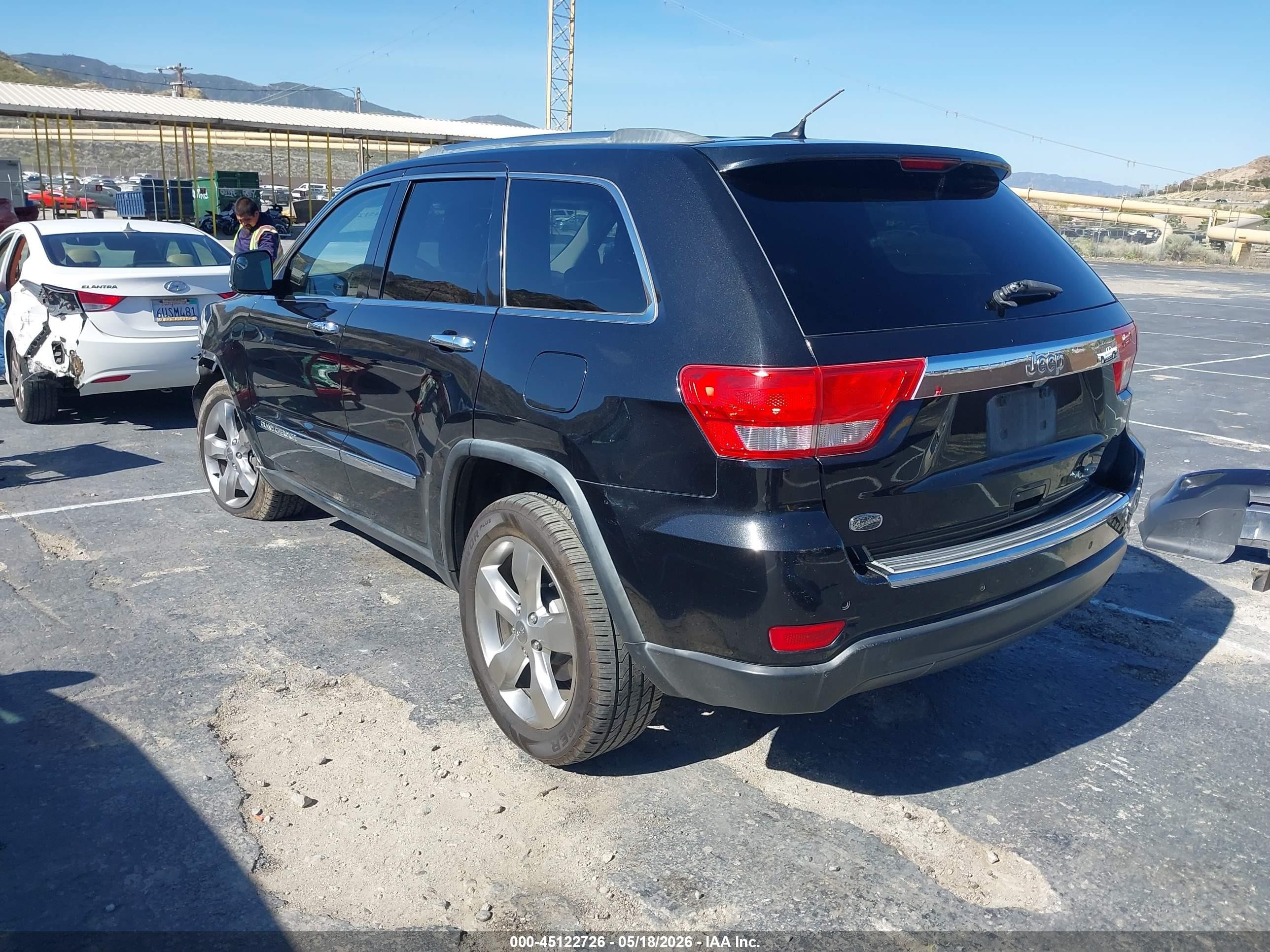 2012 Jeep Grand Cherokee Overland Black vin: 1C4RJECG0CC292584