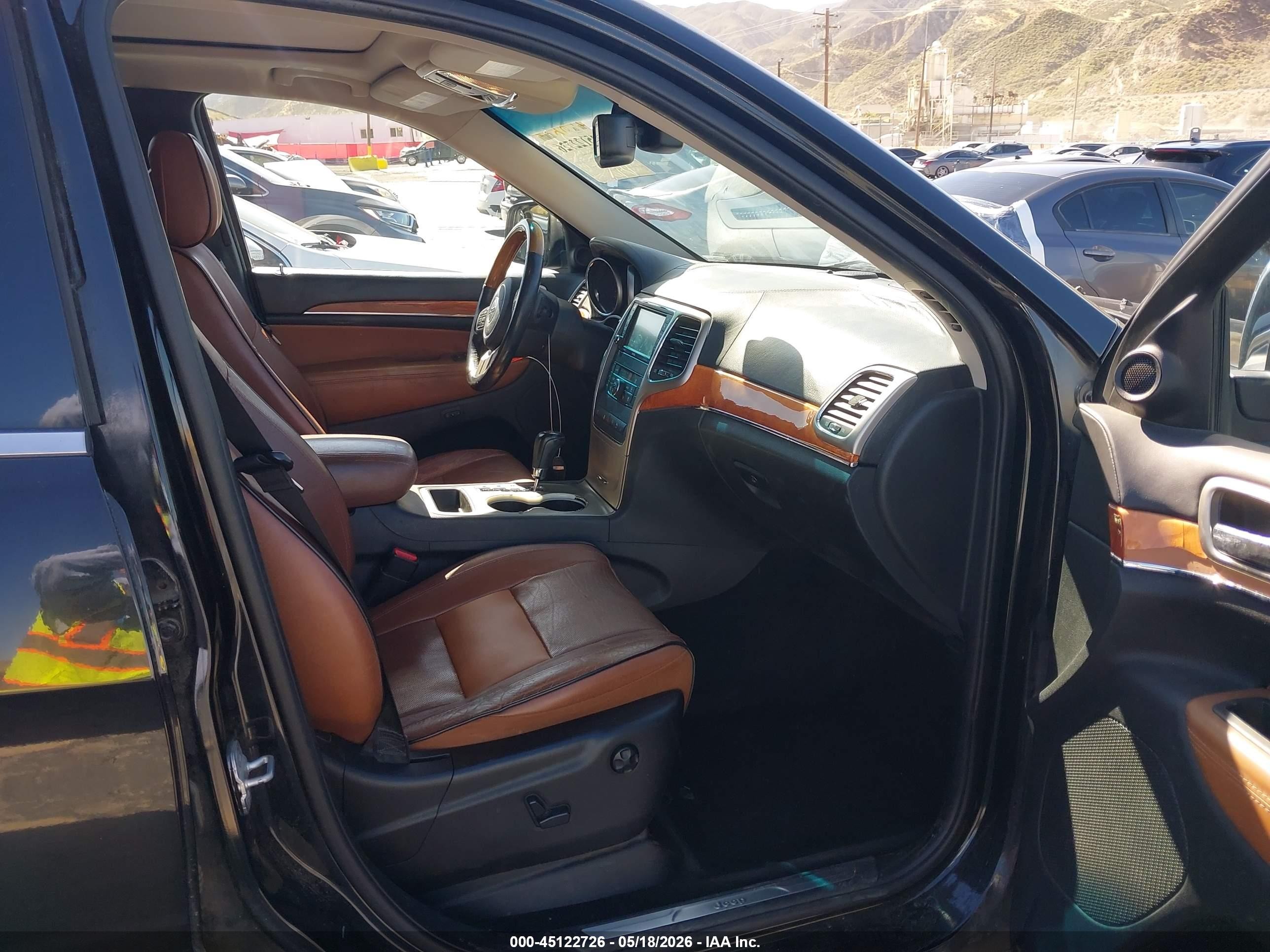 2012 Jeep Grand Cherokee Overland Black vin: 1C4RJECG0CC292584