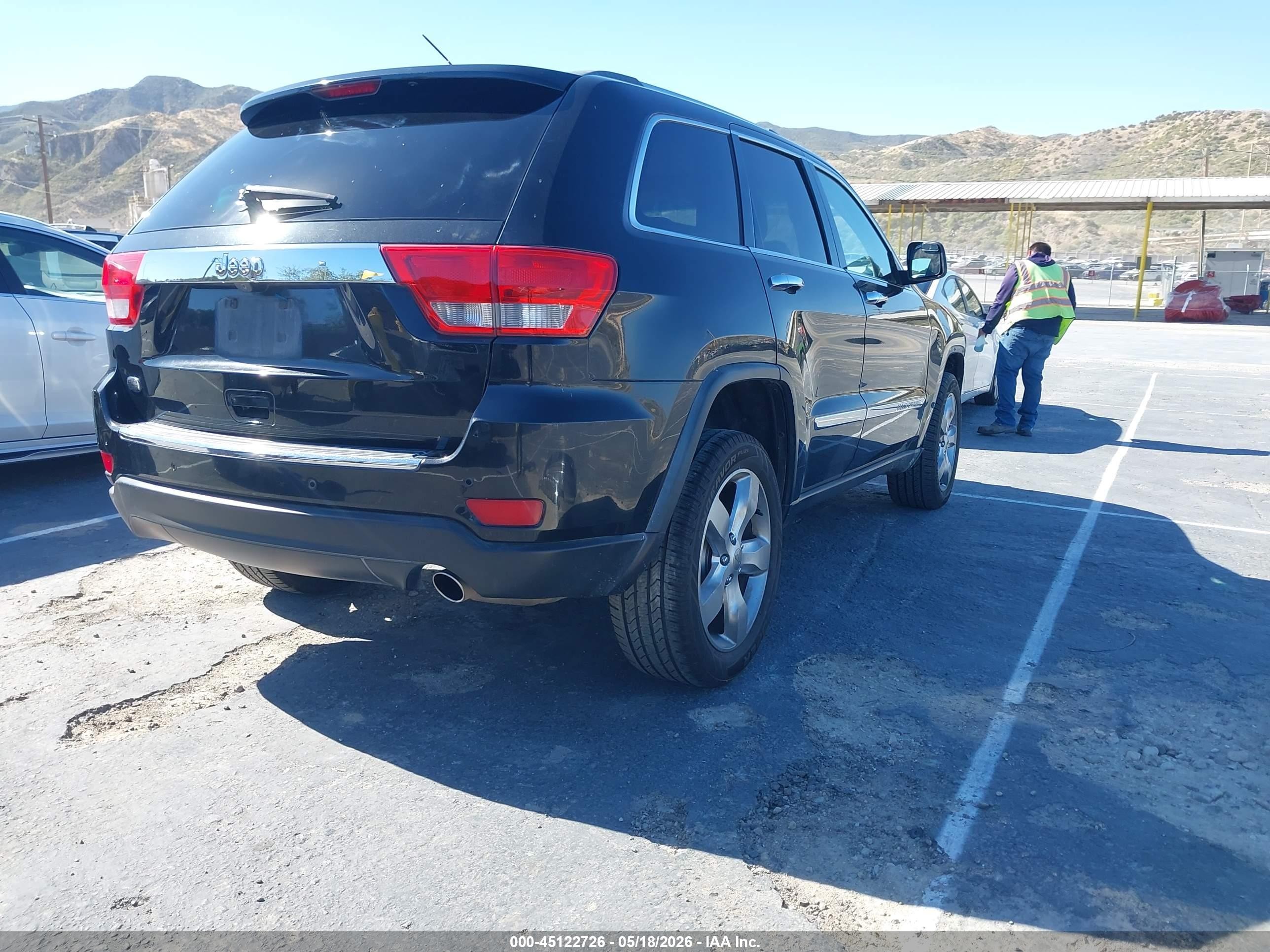 2012 Jeep Grand Cherokee Overland Black vin: 1C4RJECG0CC292584