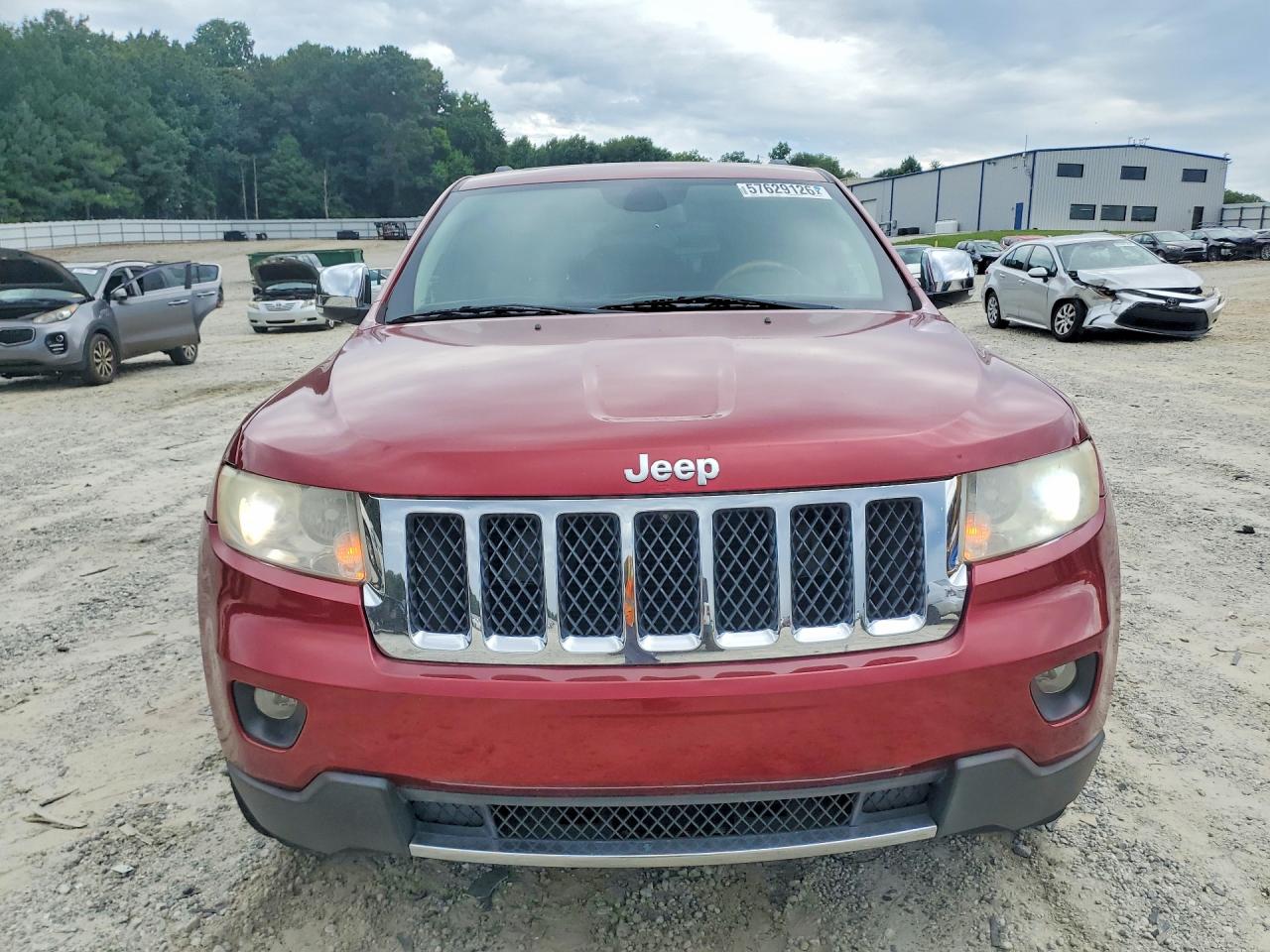 2012 Jeep Grand Cherokee Overland Красный vin: 1C4RJECG0CC360477