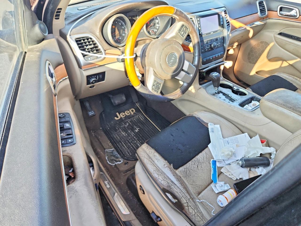 2013 Jeep Grand Cherokee Overland Black vin: 1C4RJECG0DC526725