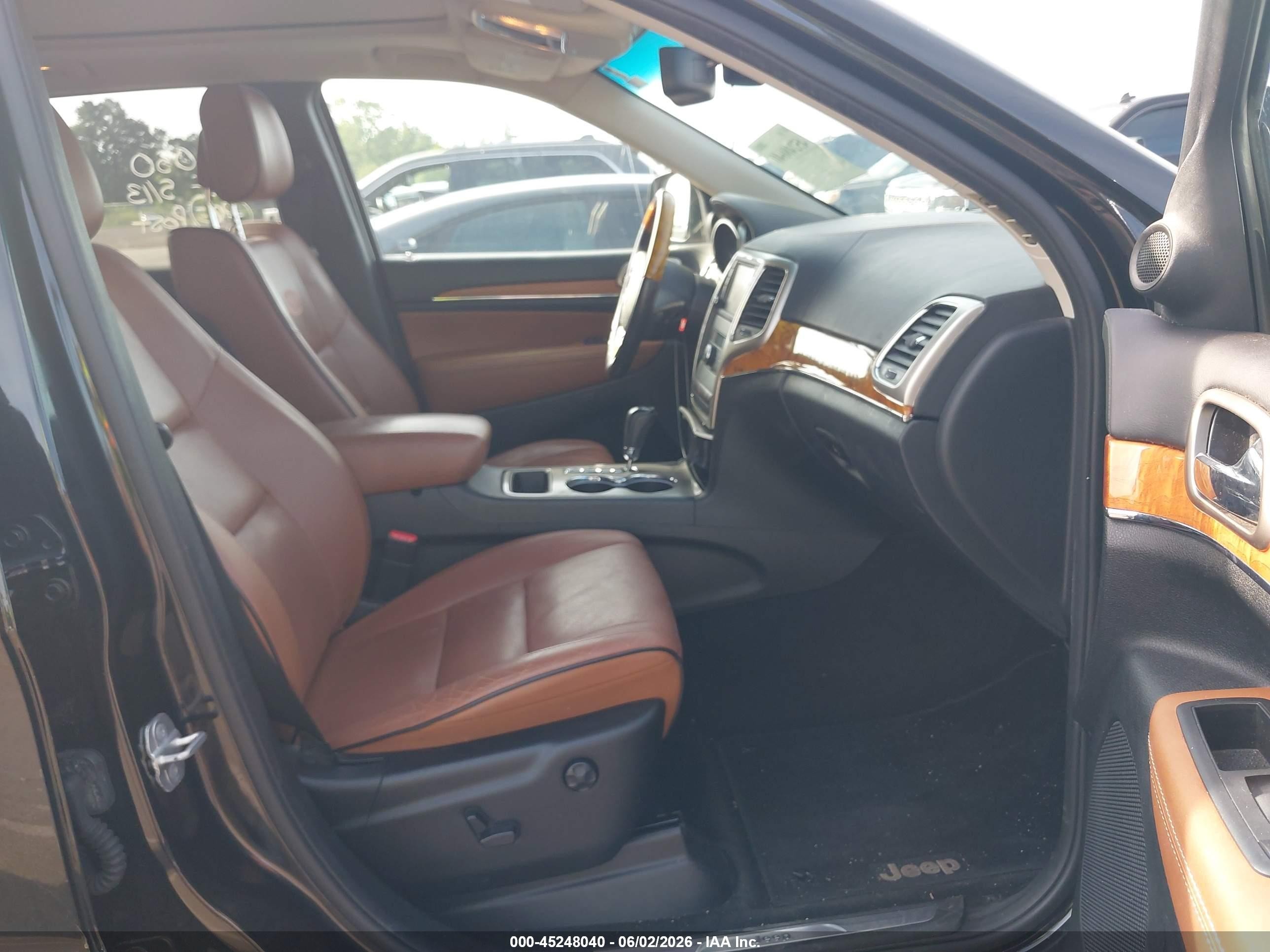 2013 Jeep Grand Cherokee Overland Black vin: 1C4RJECG0DC588447