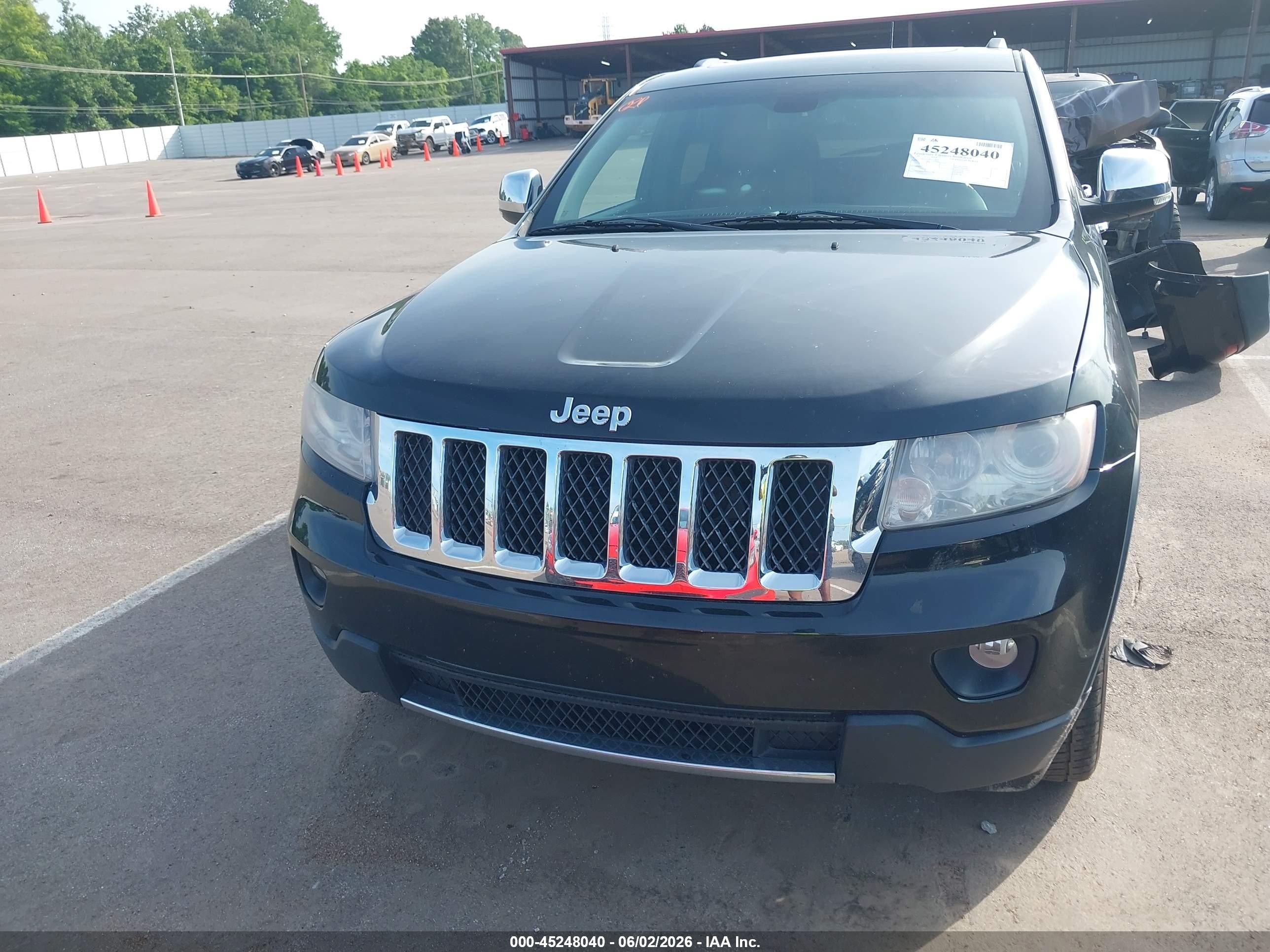 2013 Jeep Grand Cherokee Overland Black vin: 1C4RJECG0DC588447