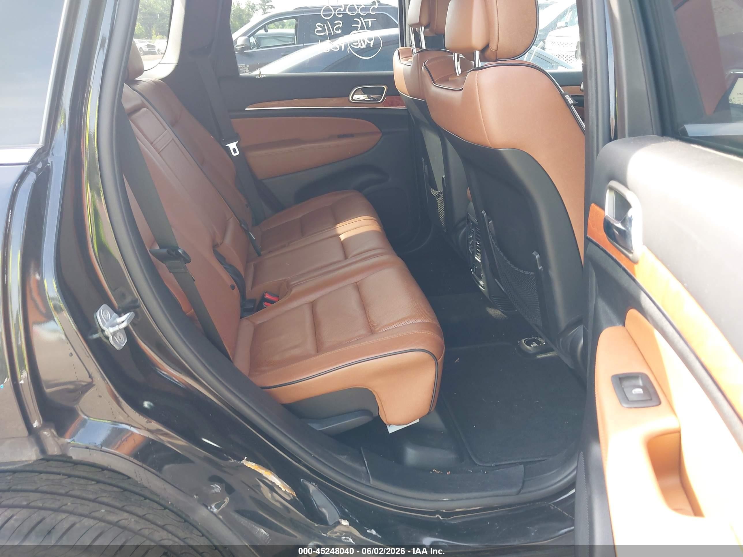 2013 Jeep Grand Cherokee Overland Black vin: 1C4RJECG0DC588447