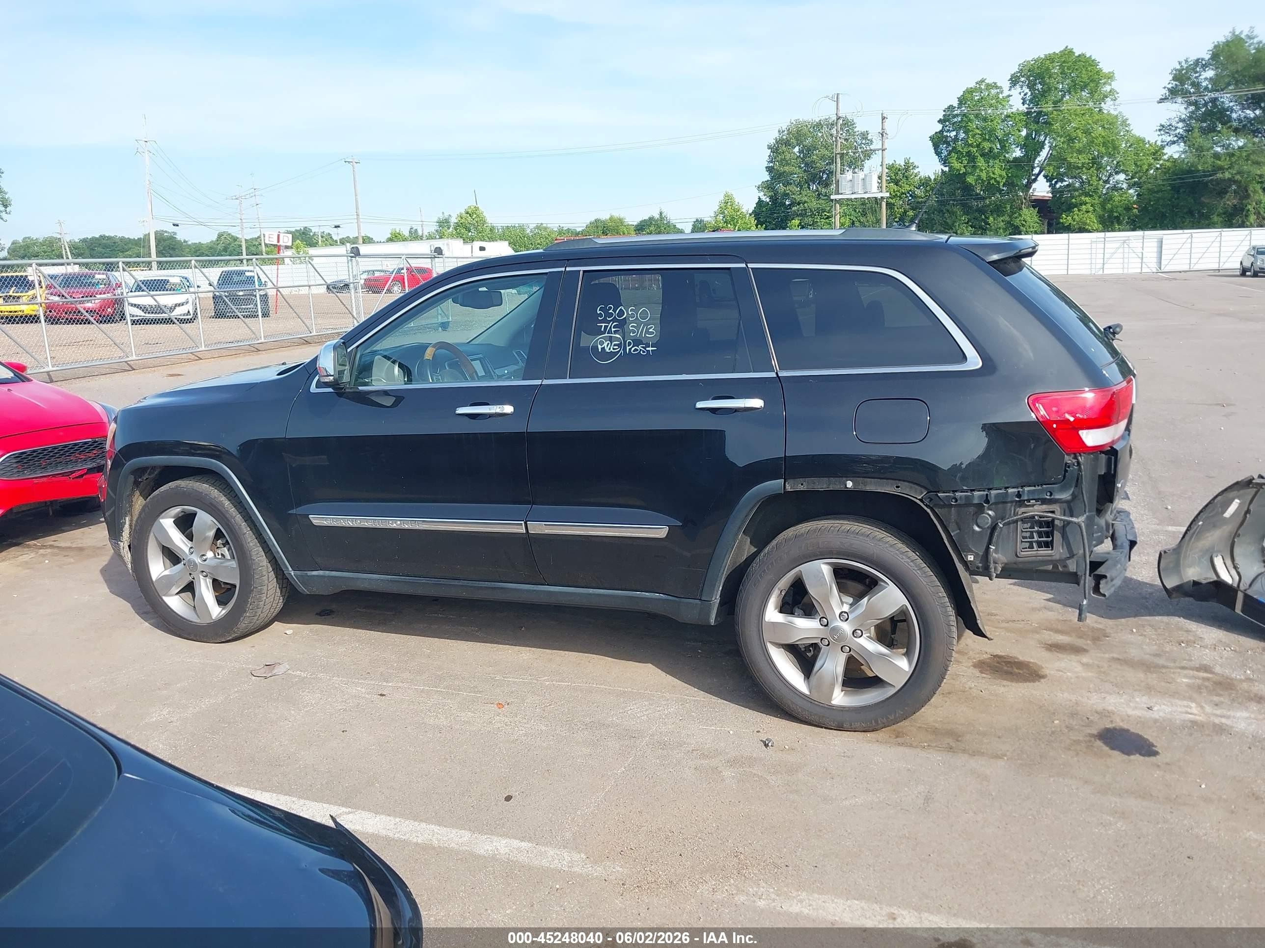 2013 Jeep Grand Cherokee Overland Black vin: 1C4RJECG0DC588447