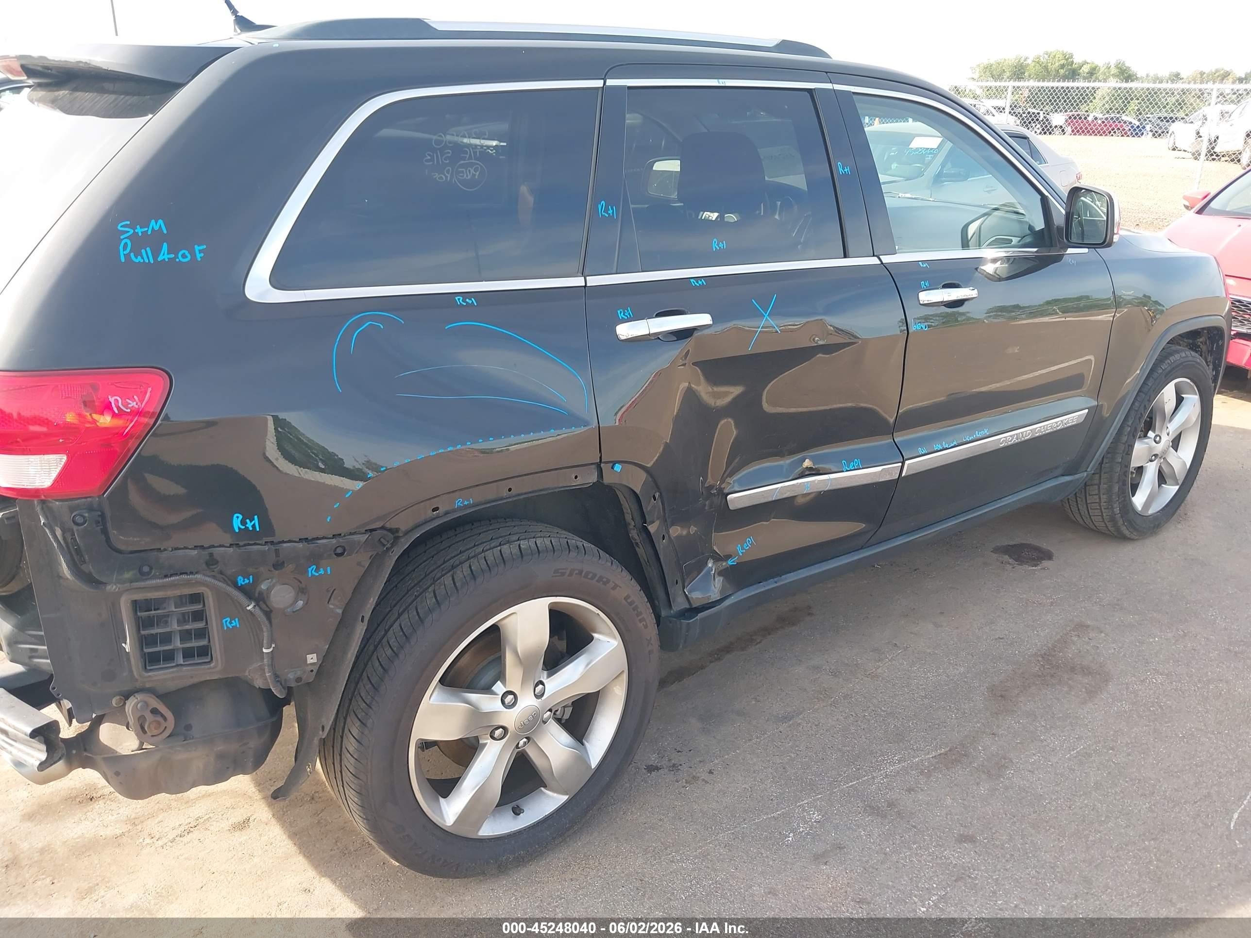 2013 Jeep Grand Cherokee Overland Black vin: 1C4RJECG0DC588447