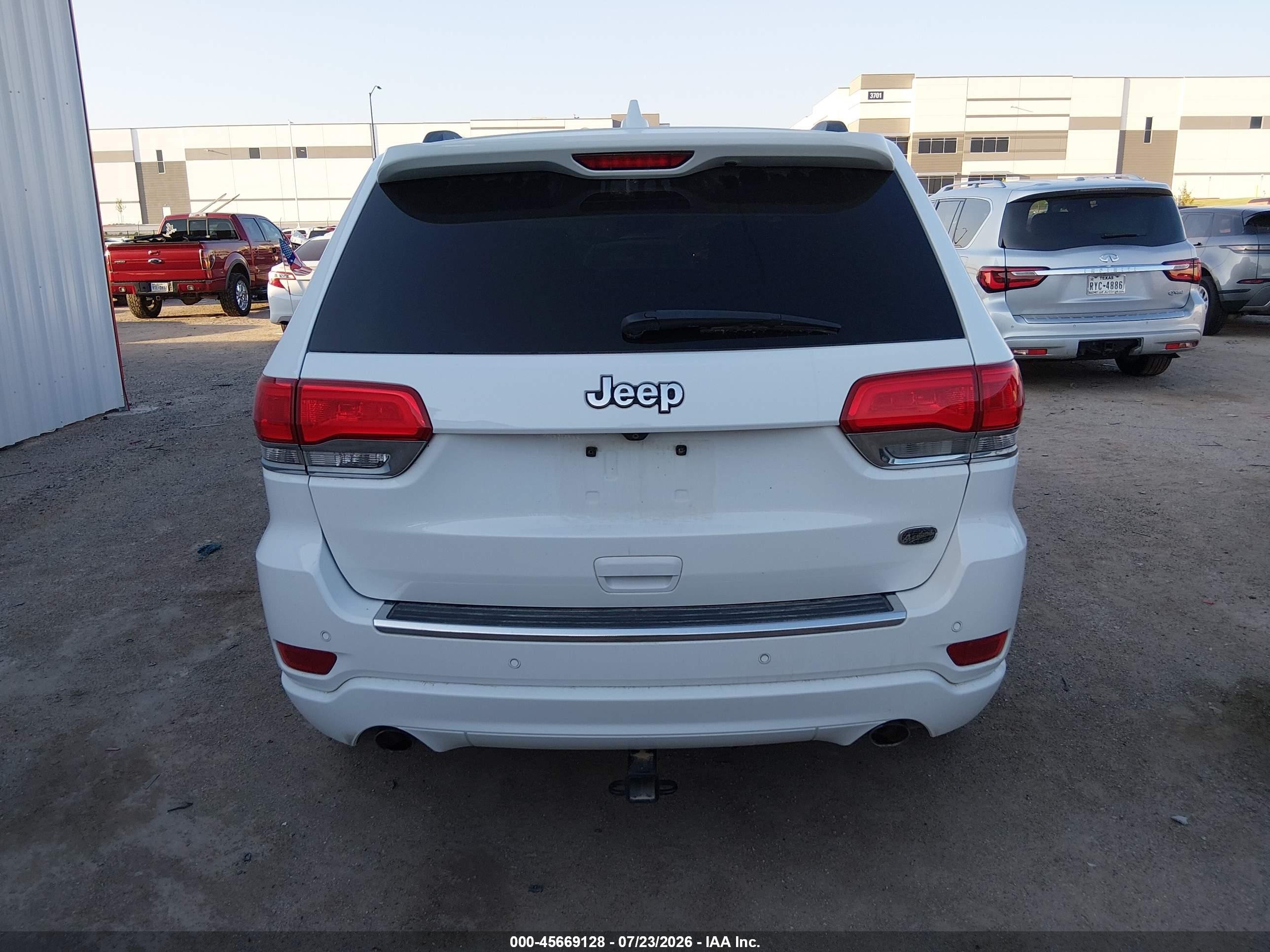 2014 Jeep Grand Cherokee Overland White vin: 1C4RJECG0EC364290