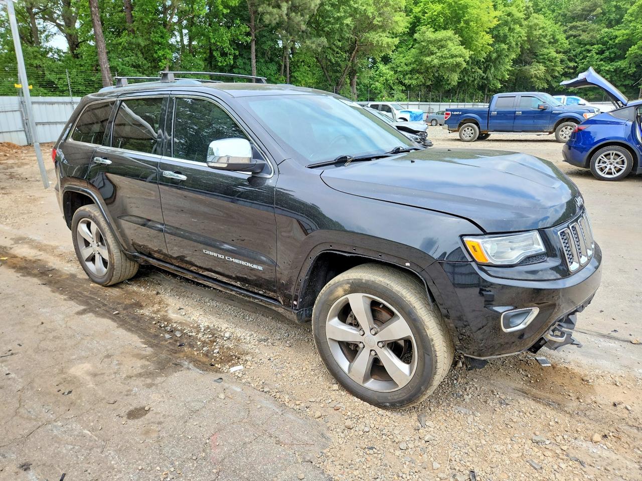 2014 Jeep Grand Cherokee Overland Black vin: 1C4RJECG0EC410166