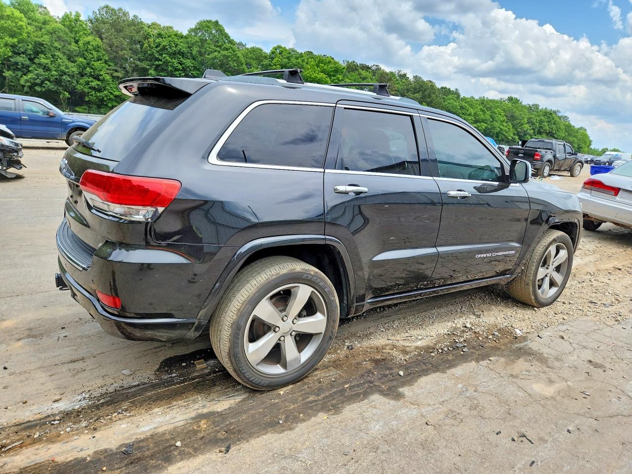 2014 Jeep Grand Cherokee Overland Black vin: 1C4RJECG0EC410166