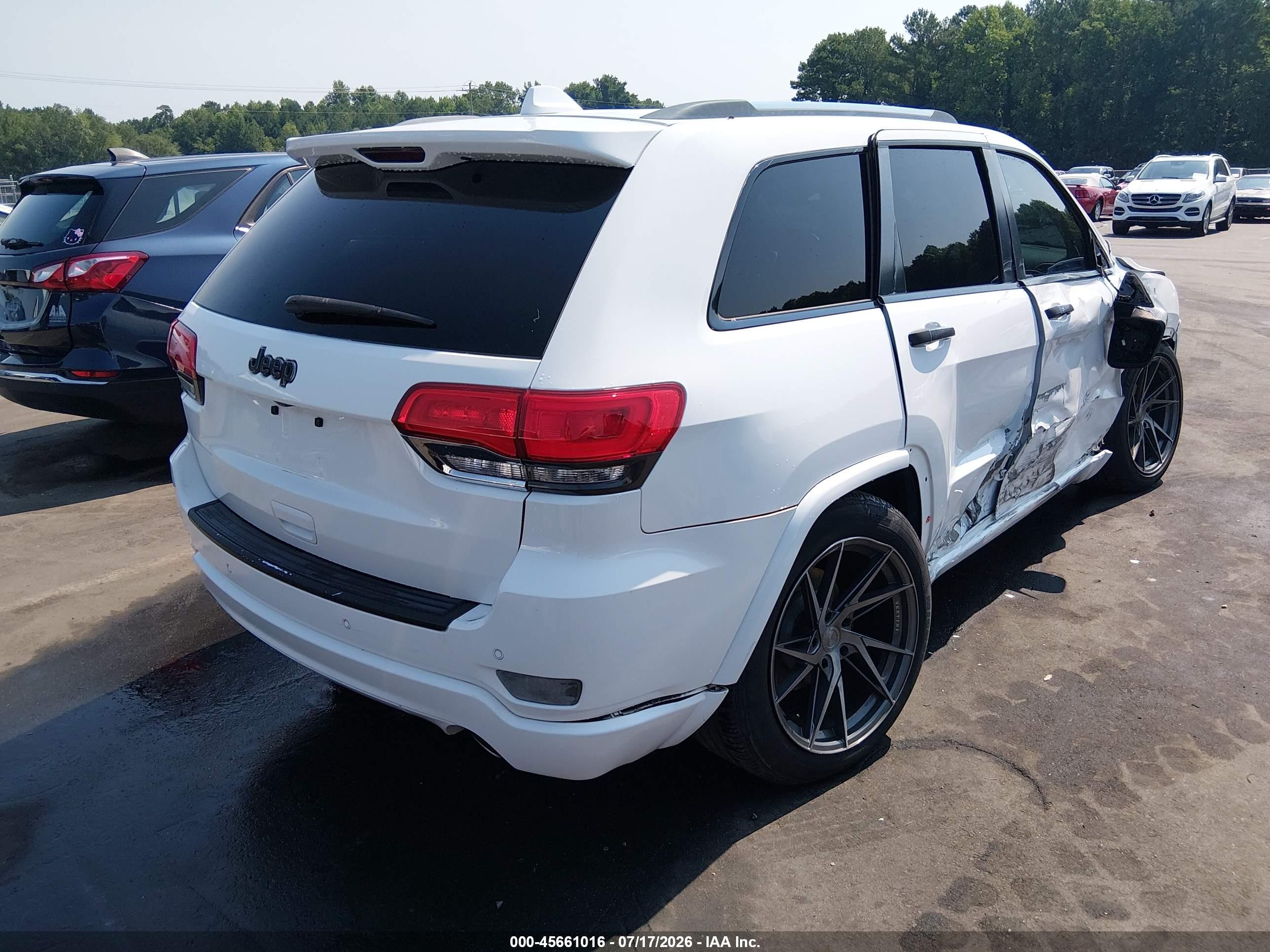 2015 Jeep Grand Cherokee Overland Белый vin: 1C4RJECG0FC654224