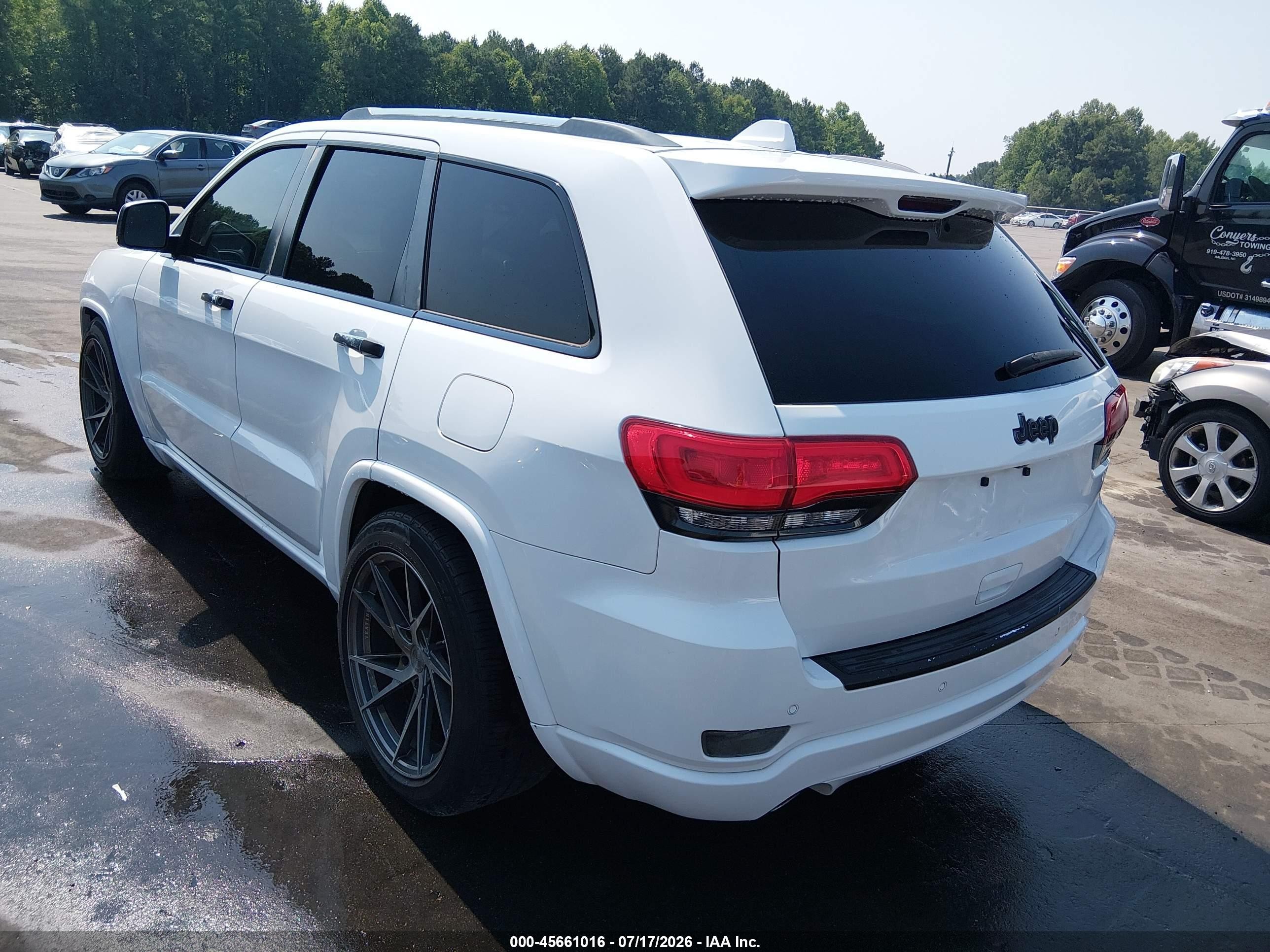 2015 Jeep Grand Cherokee Overland Белый vin: 1C4RJECG0FC654224
