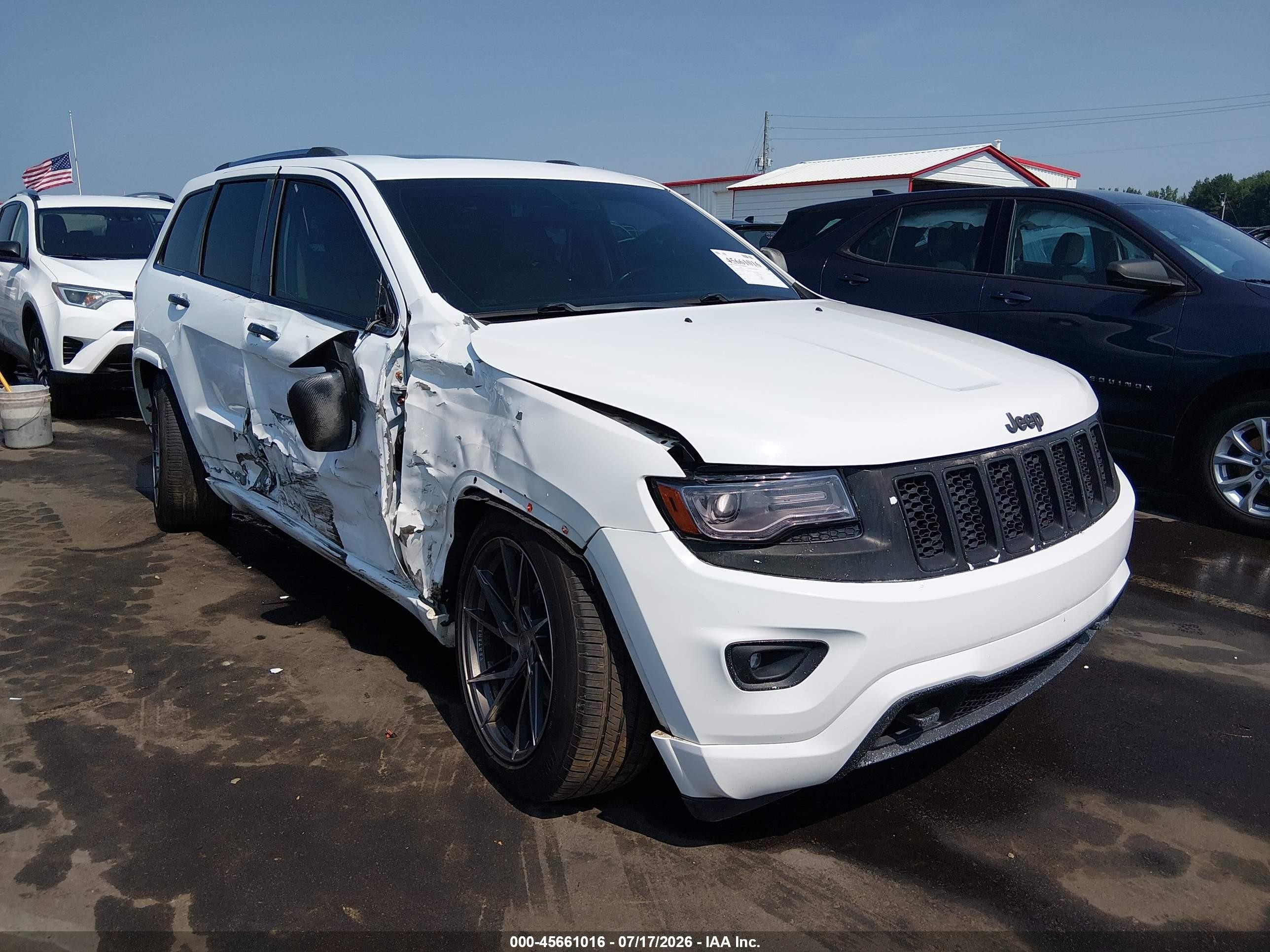 2015 Jeep Grand Cherokee Overland Белый vin: 1C4RJECG0FC654224