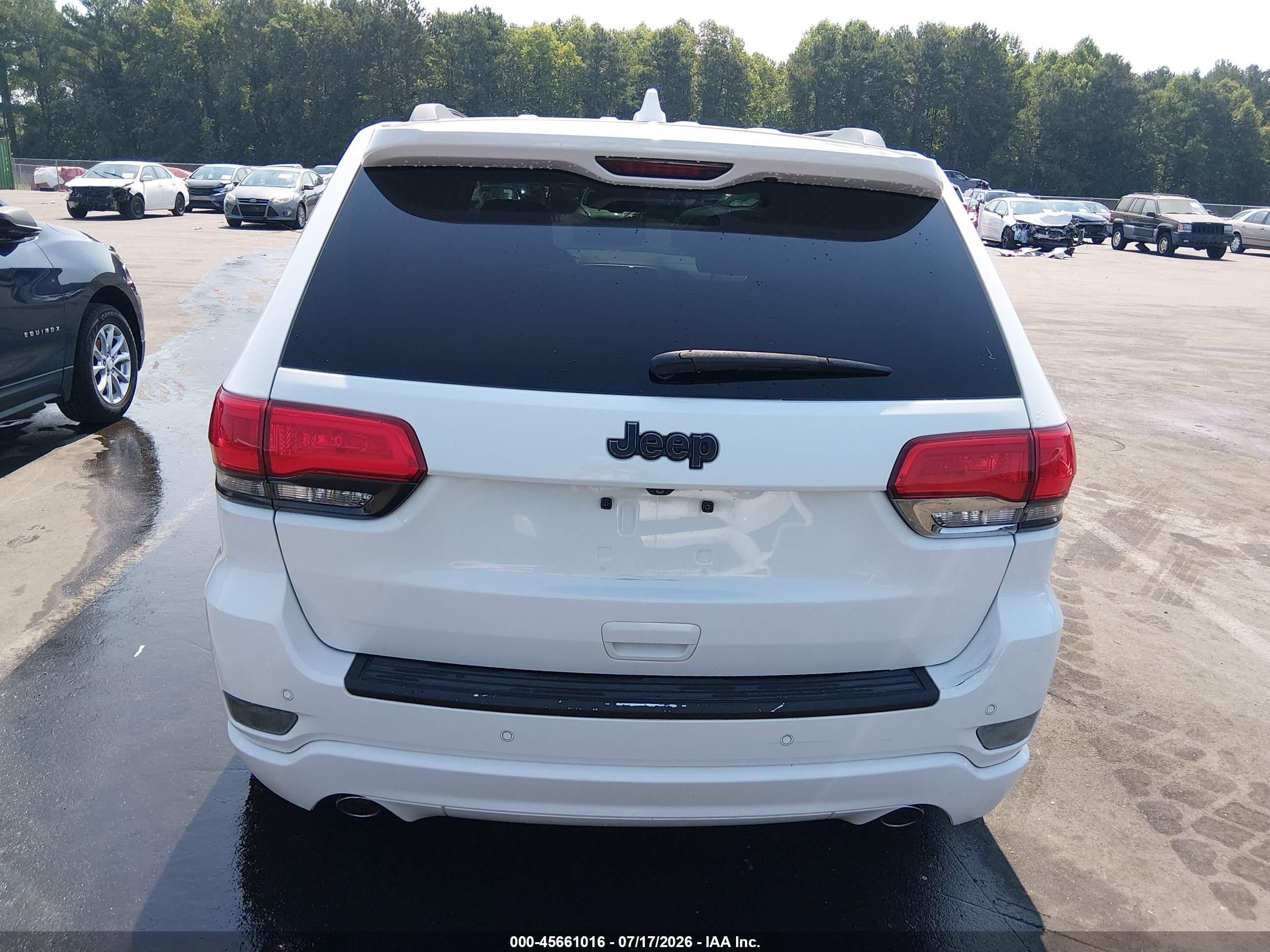 2015 Jeep Grand Cherokee Overland Белый vin: 1C4RJECG0FC654224