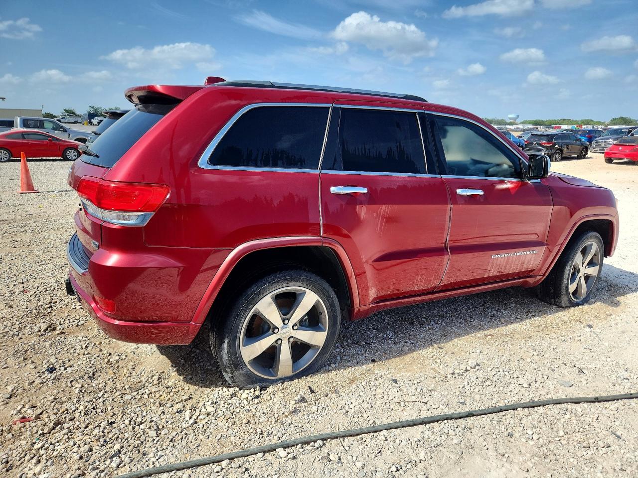 2015 Jeep Grand Cherokee Red vin: 1C4RJECG0FC822962
